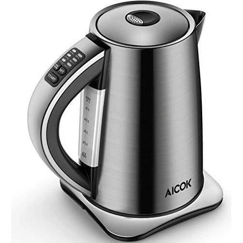 Aicok Electric Kettle Adjustable Thermostat, Preset Temperatures