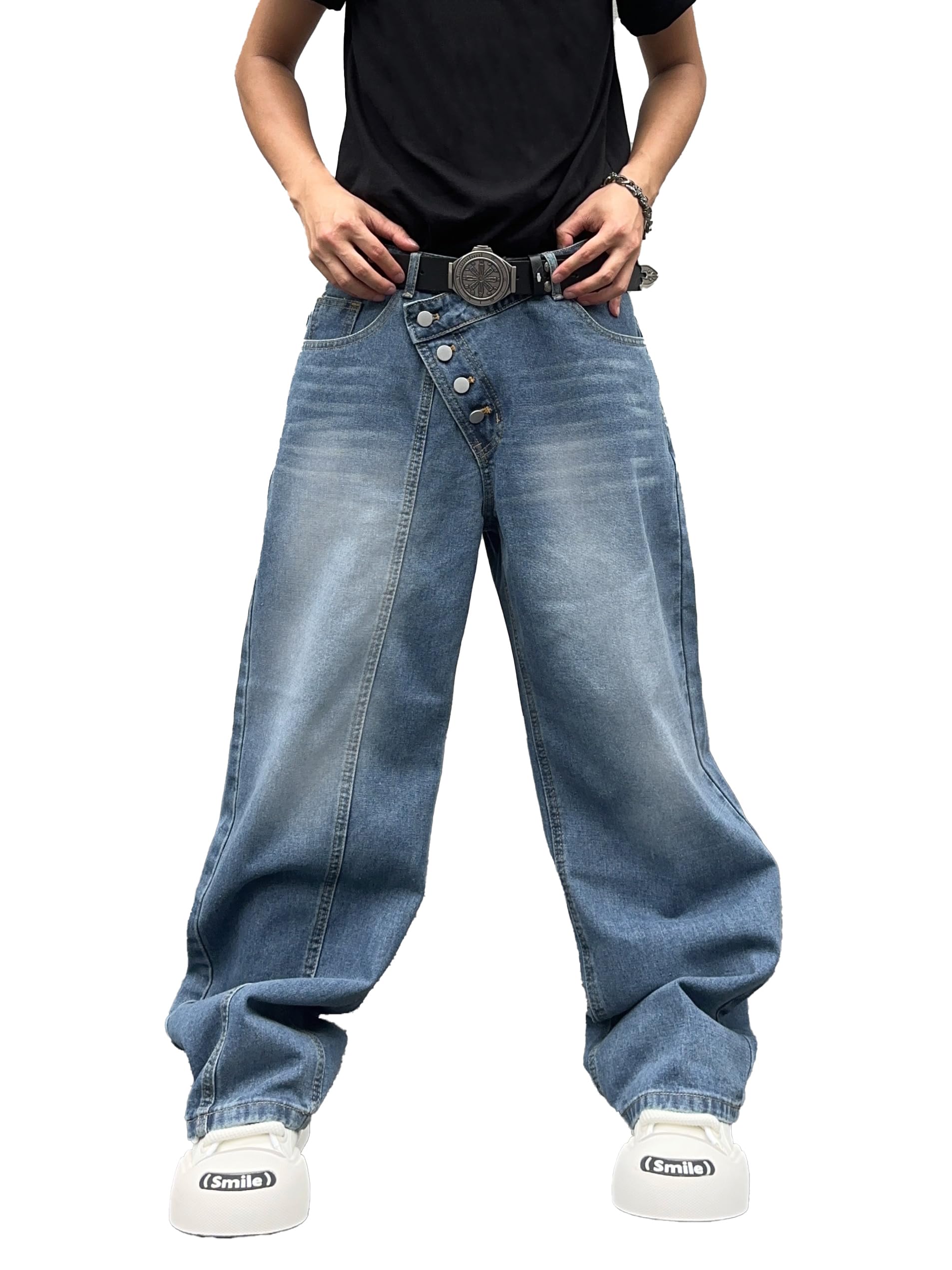 Men's Baggy Jeans Wide Leg Denim - A10 Blue S-image-4f5043fd-4f30-42cd-a6bd-3eb0e6496479-95267
