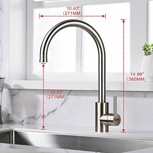 GRIFEMA G4008-1 Irismart, Kitchen Tap With Hand Shower, Sink Mixer