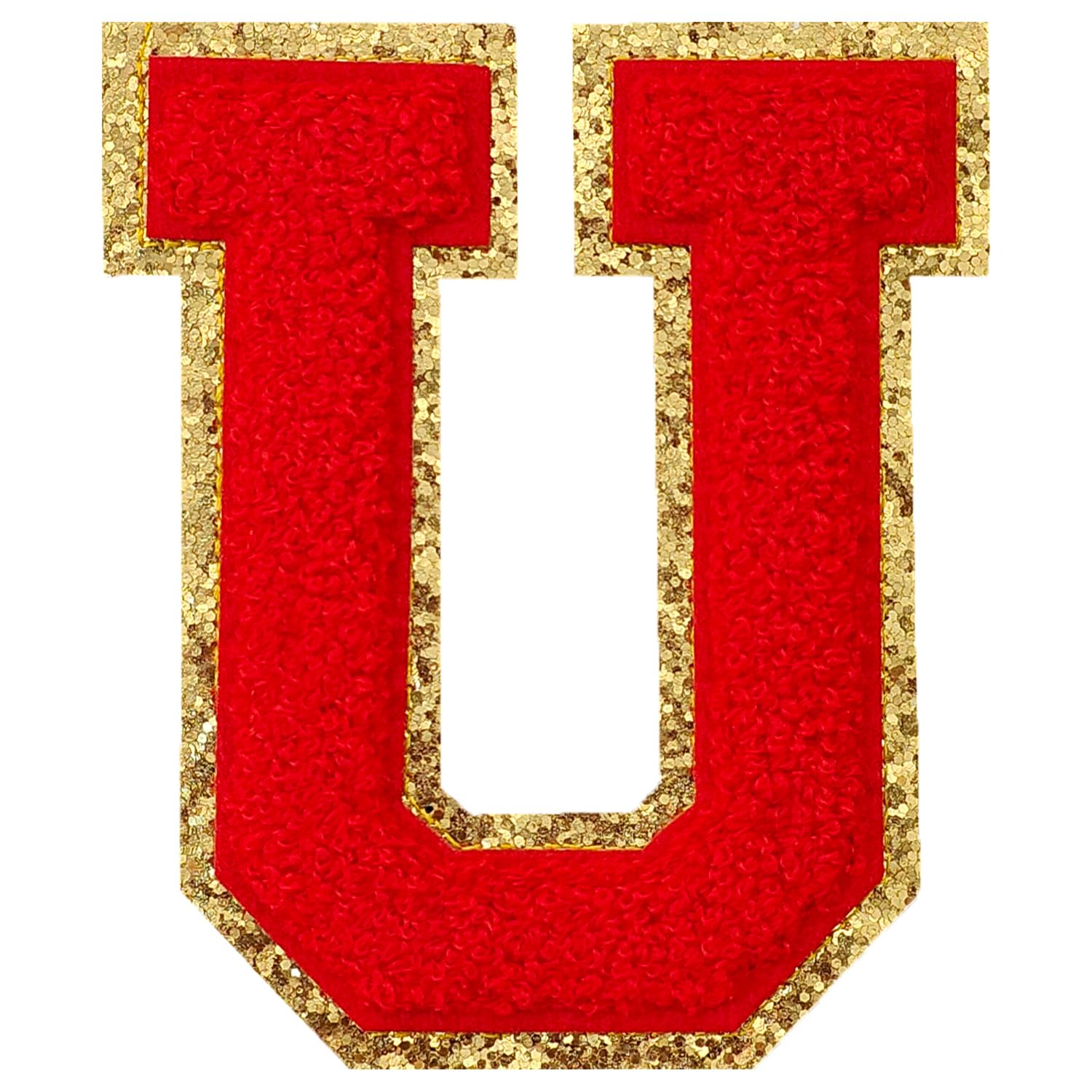 GYGYL 3PCS Chenille Varsity Glitter Letter U Patches - Large Iron-On for Costumes-image-874d8605-5e5f-4cc3-95a7-b542b0b03c8c-56700