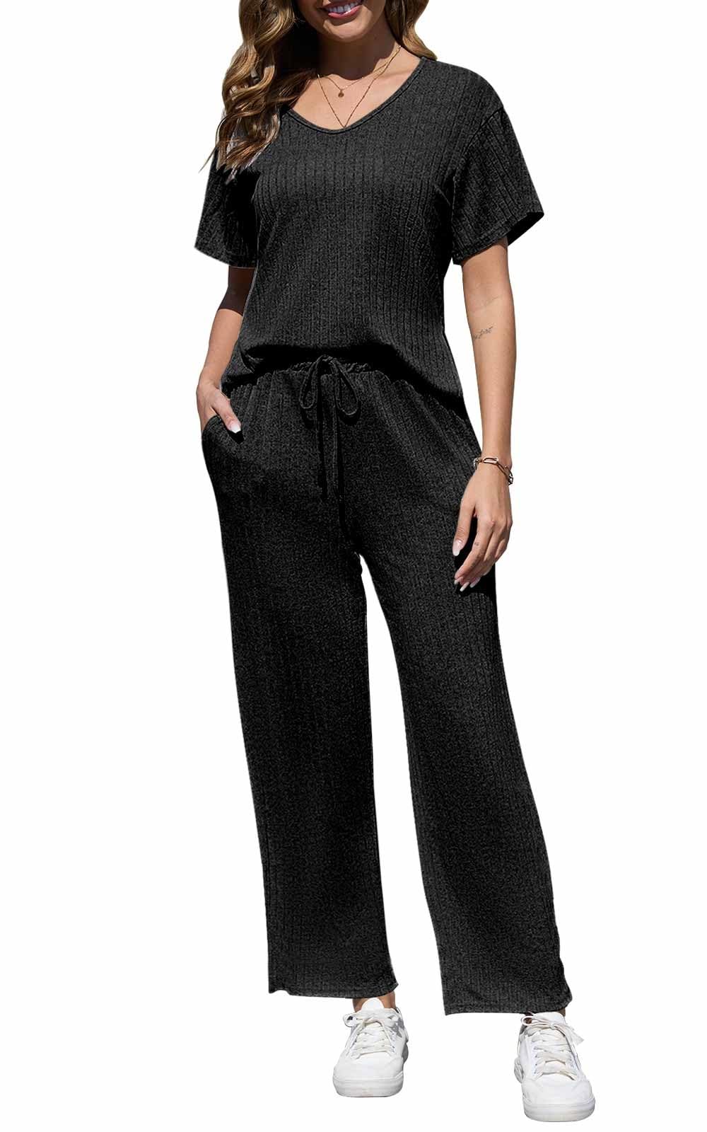 Women's Ribbed Lounge Wear Set 2 Piece - Purple S-image-5759050d-f206-4527-9fbb-3b56abfe914b-96319