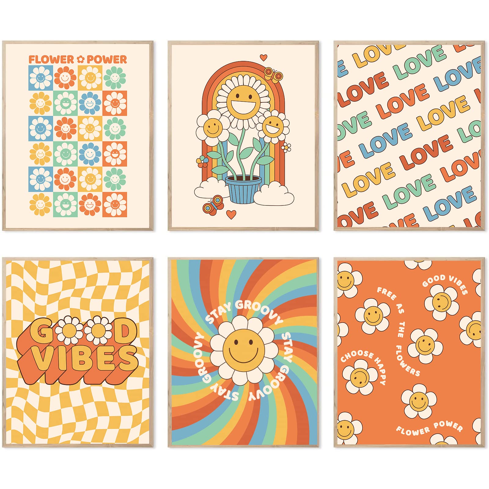 Hippie Retro Wall Art Canvas Print - Style A 11"x14"-image-60fc3dc6-286a-4a9d-8f20-6afd5630d1c1-2250
