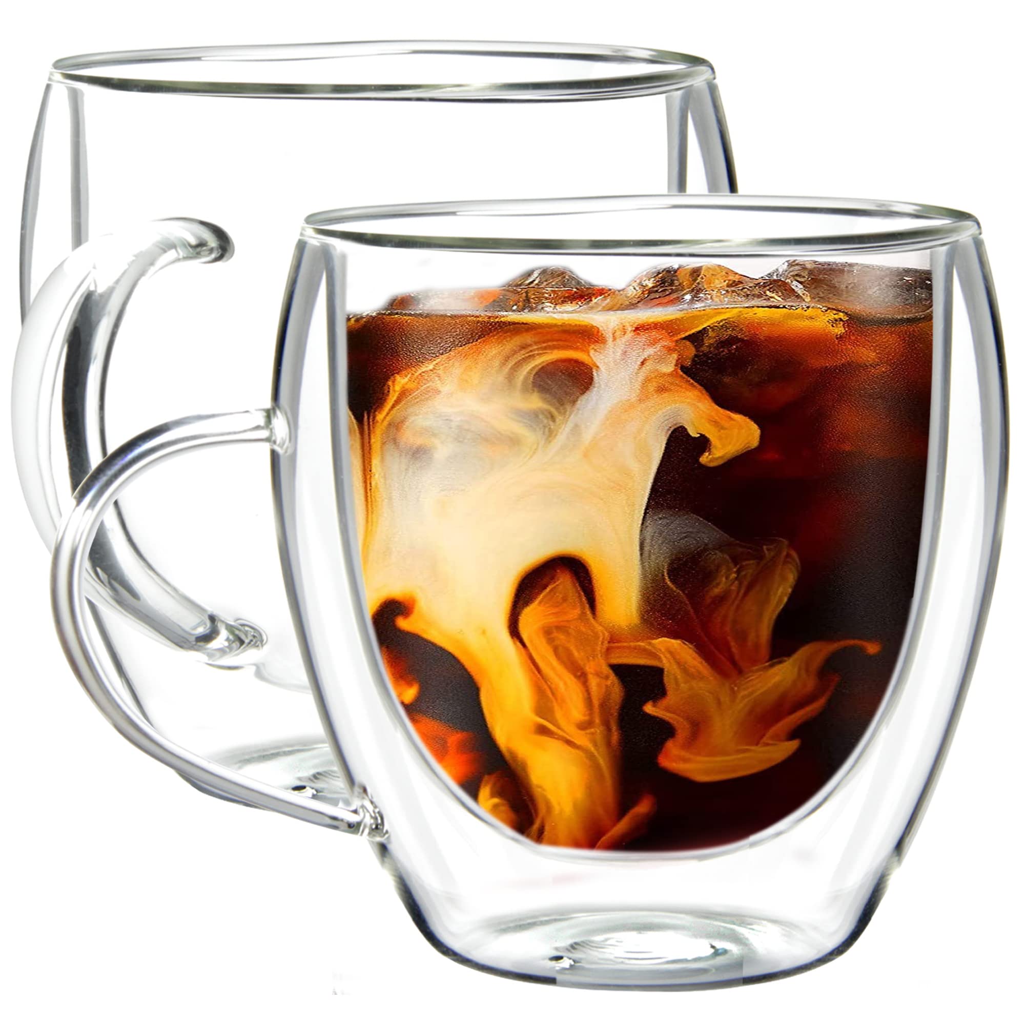 Youngever Pack Coffee Cups, Espresso Cups, Double 2 250ML Glass Glass-image-ba76f823-046a-49c2-a1b2-3c7f763ce36c-61579