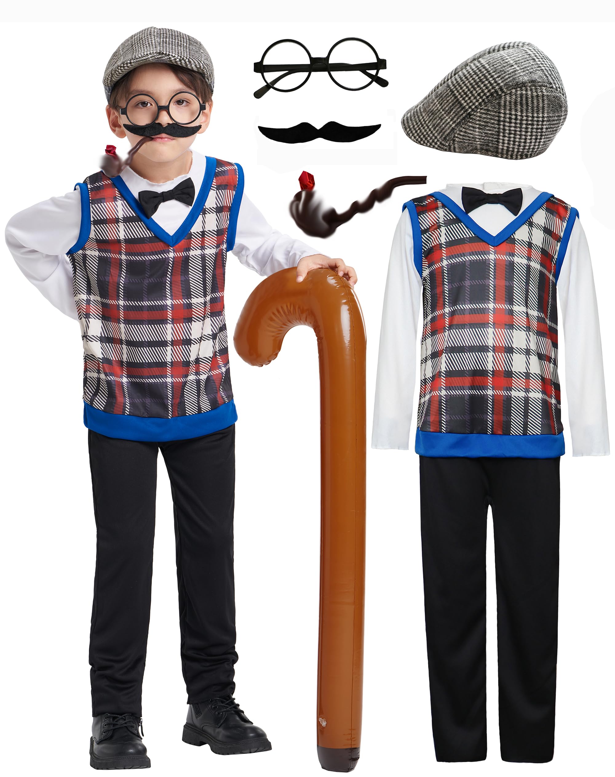 Kids Grandpa Fancy Dress Costume Set - Boys 4-6 Years-image-f9b37266-0204-4975-9993-34ee8f9de558-121051