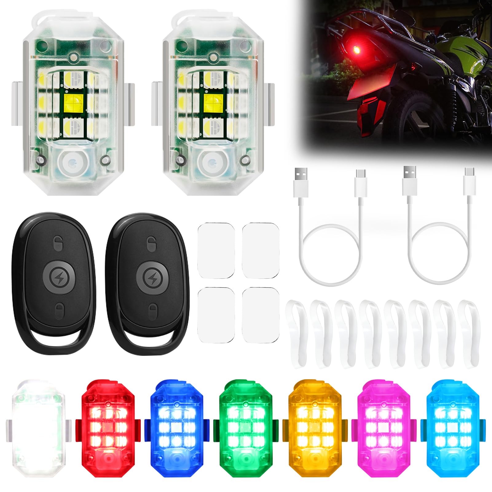 Remote Control LED Strobe Light - White-image-b3db3a50-5690-4298-8a37-7a38a6c40ff9-110155