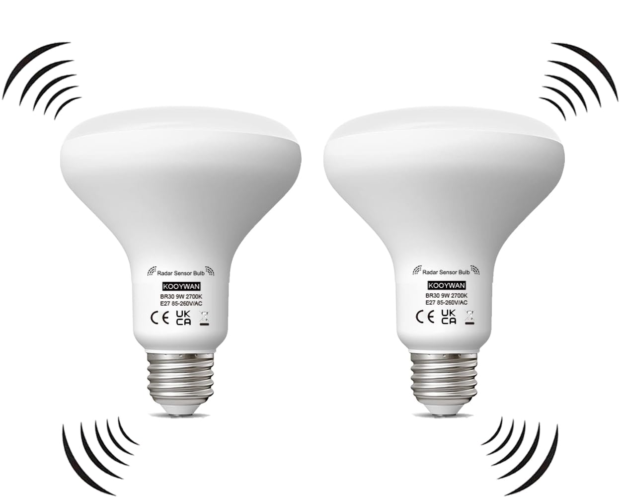 Smart bulb Radar Motion Sensor Light br30 E27 9W 2700K White 2-image-f94238bd-fc43-4670-96ef-2f04f9870120-53762