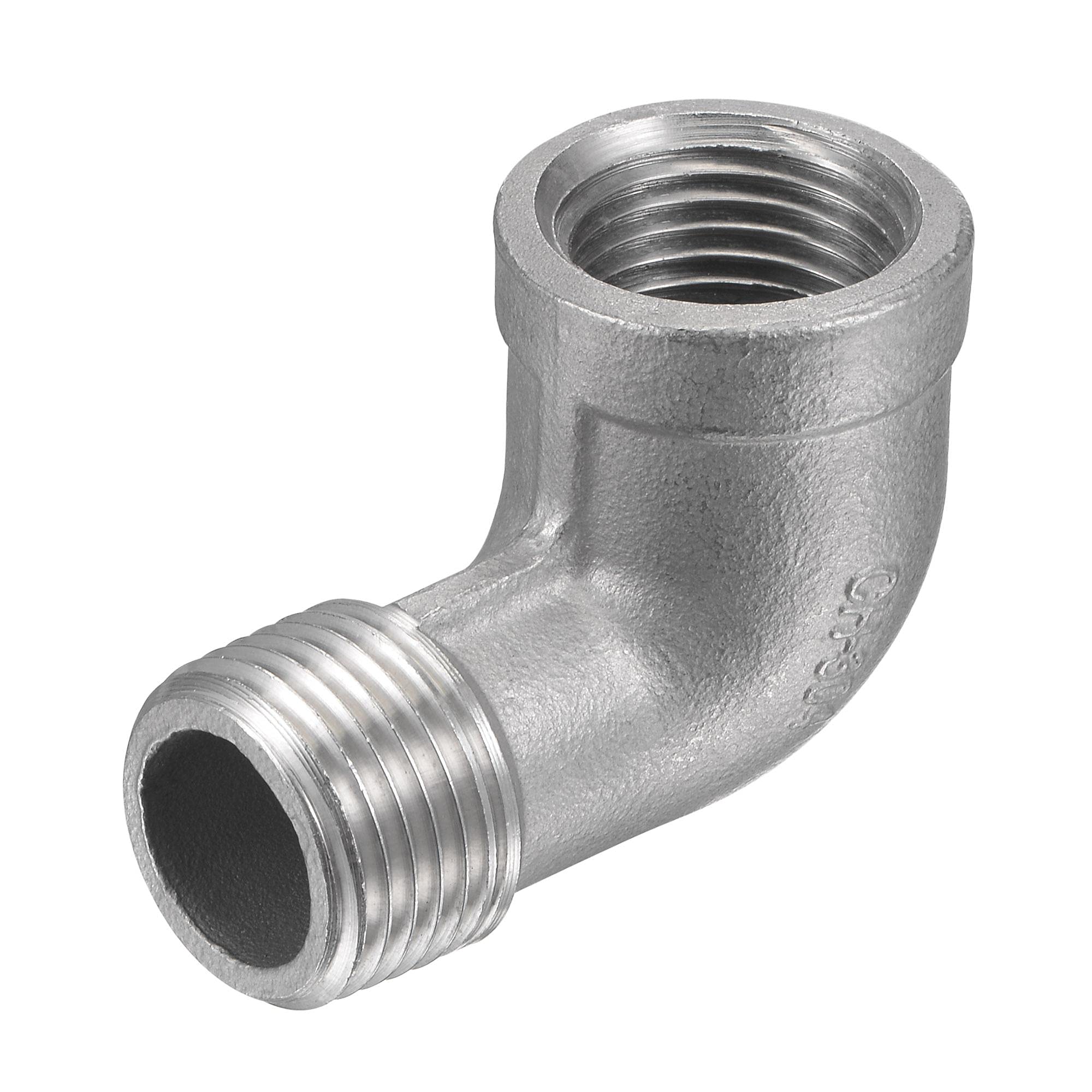 sourcing map Pipe Fitting Elbow NPT Male to Female Thread Hose 1/2 304