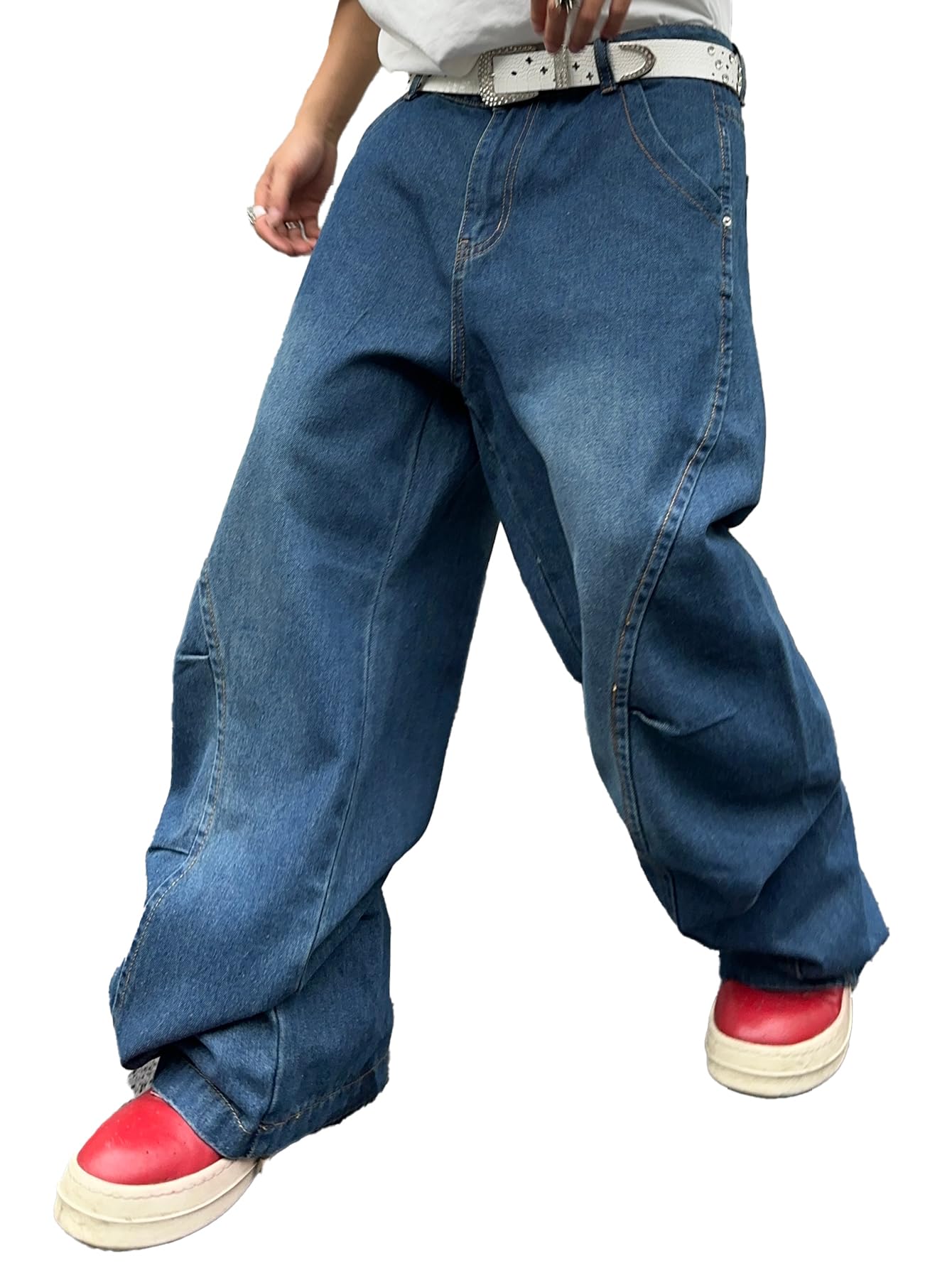 Men's Baggy Wide Leg Jeans - Blue XS-image-aa519d5e-fb5a-435b-a8ef-77dea0d07733-88826