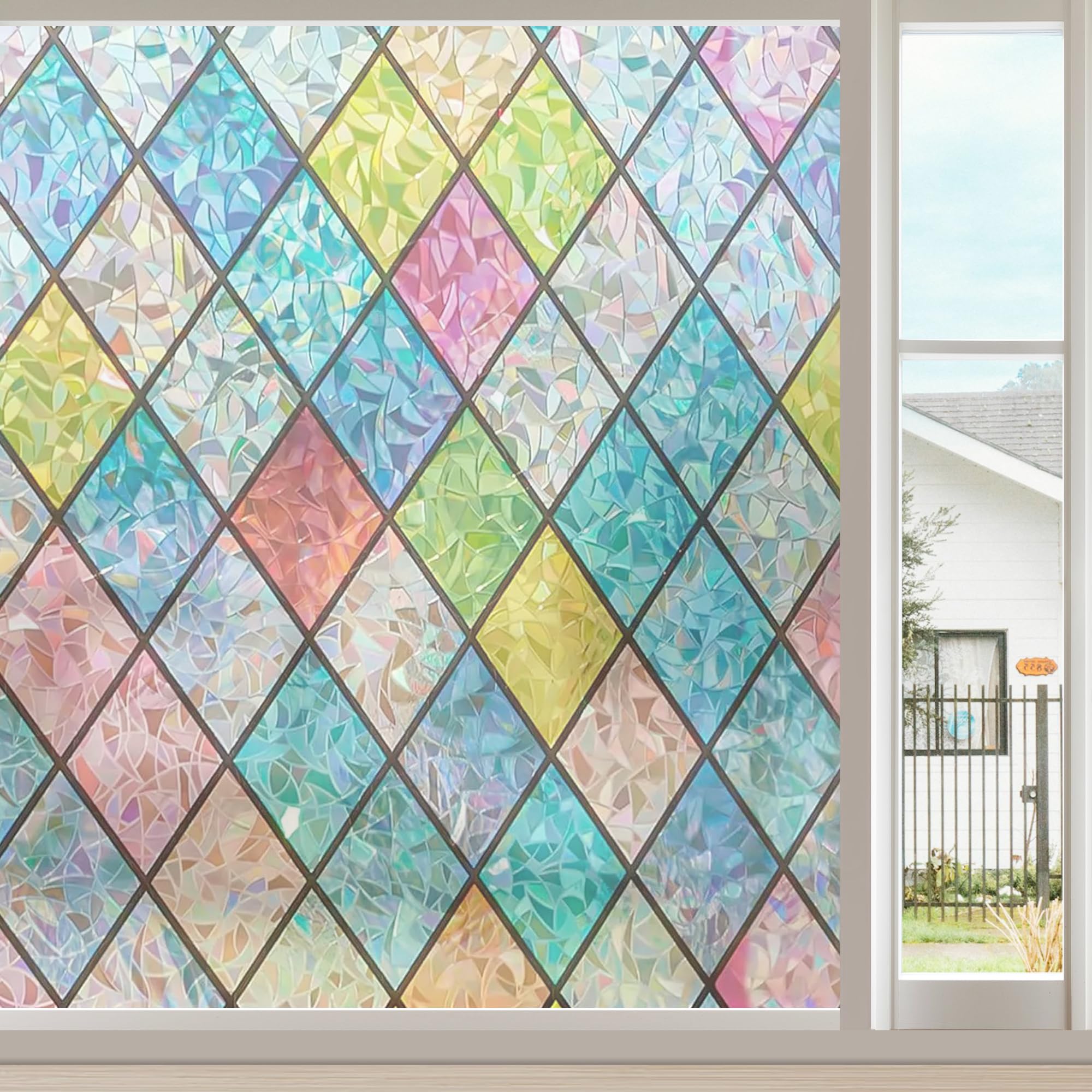 Linarun Privacy Film 90x400 - Frosted 3D Stained Glass, No Glue, UV Protection-image-9e9484f7-053d-481d-9d60-2489079fb5d5-39874