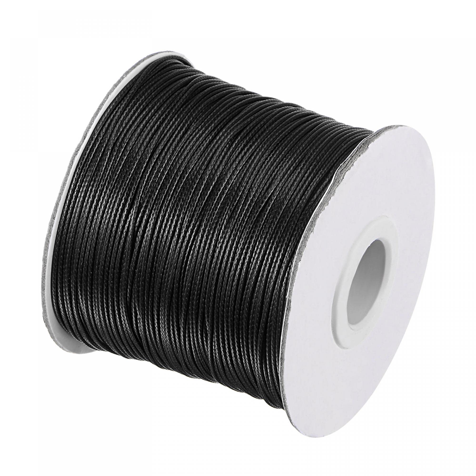 Black 0.8mm Waxed Polyester Cord 159M for Jewellery Making & Crafting-image-dd325081-cf47-4191-b704-267b96877244-61875