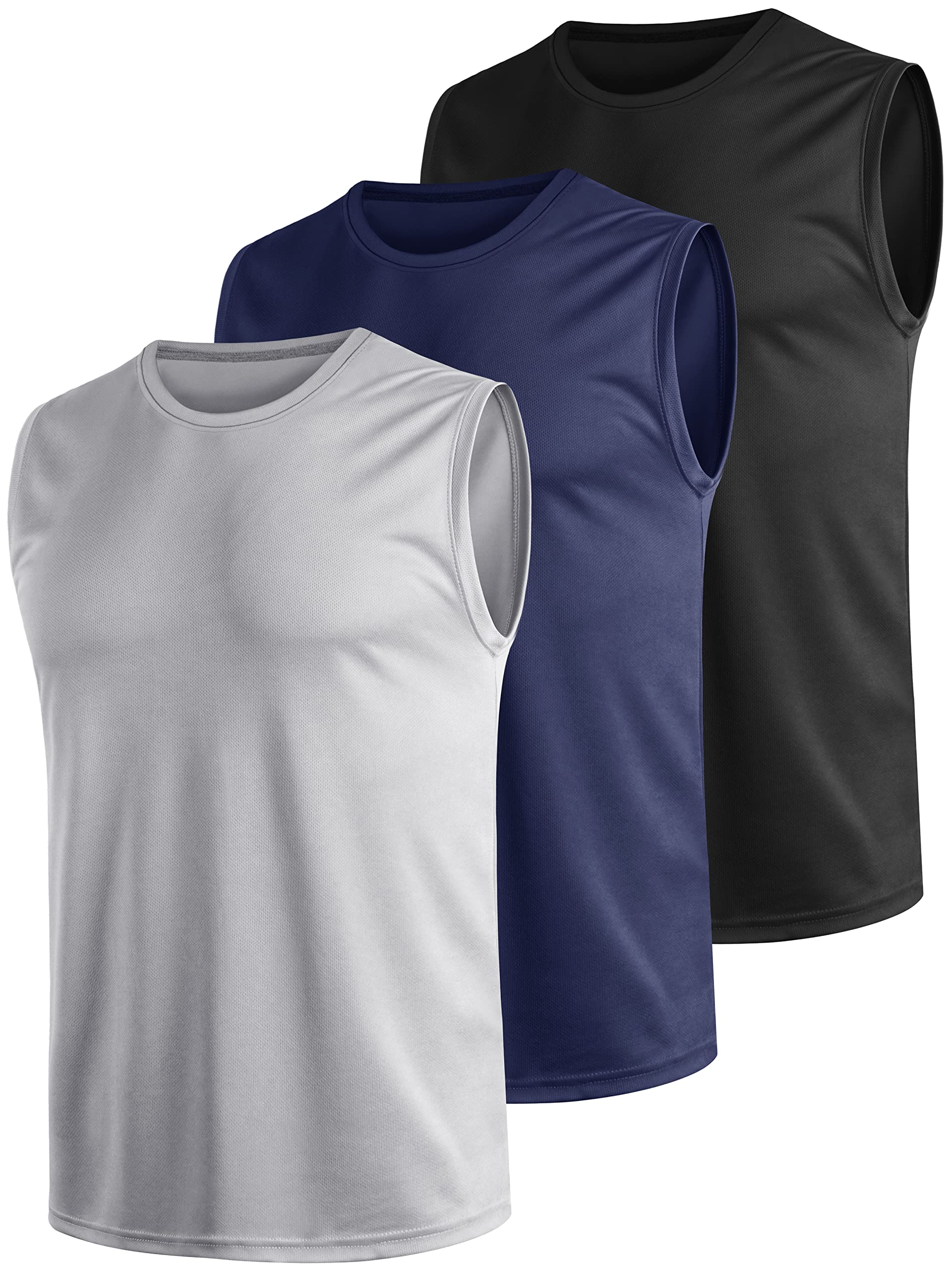 Men's 3 Pack Quick Dry Tank Tops - Multicolour 3XL-image-180353b1-a433-4433-90f0-473f5d5bf89a-82017