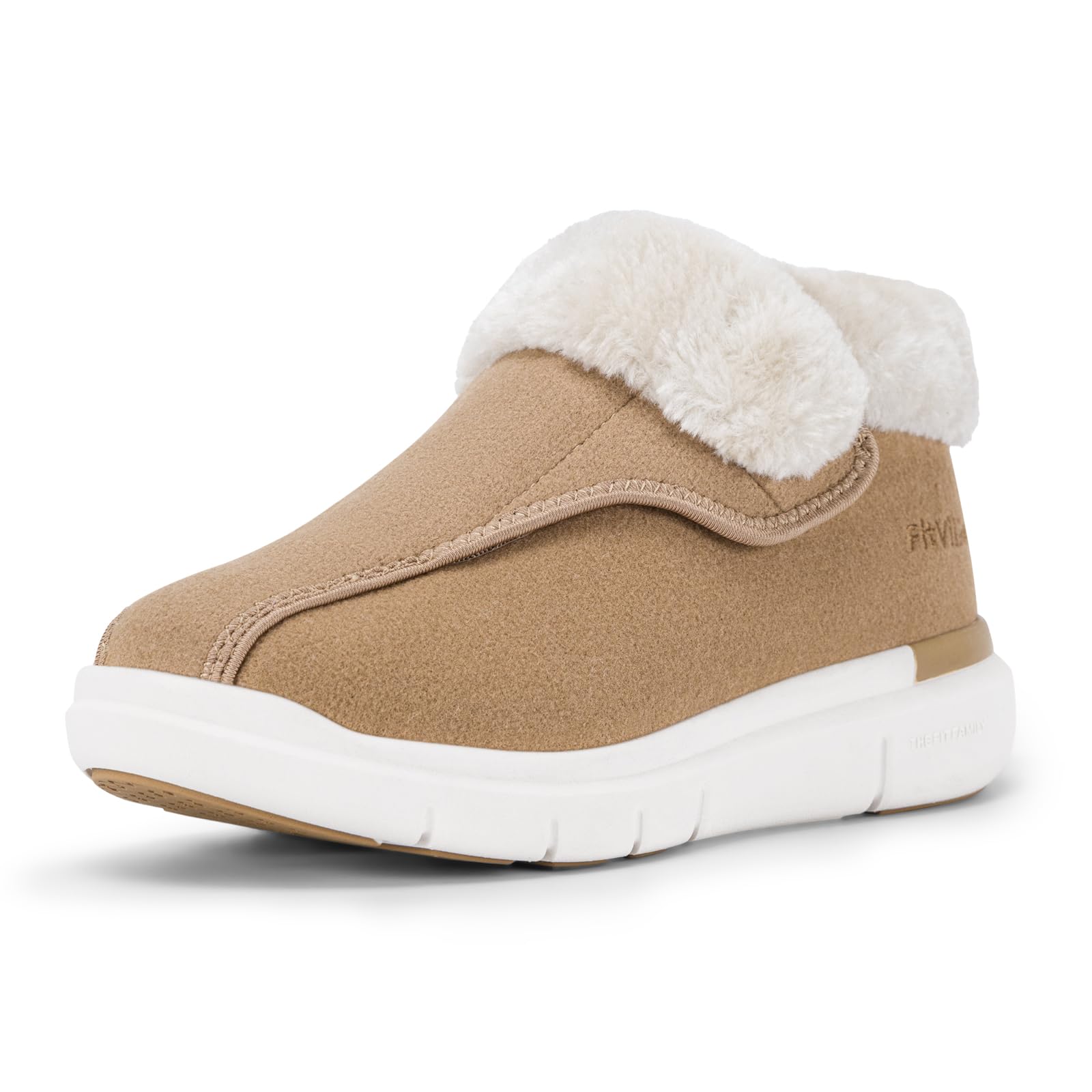 Women's Wide Fit Diabetic Winter Boots - Peach 4.5 UK Wide-image-9746087e-3ff6-499a-be13-75e3972a2490-95195