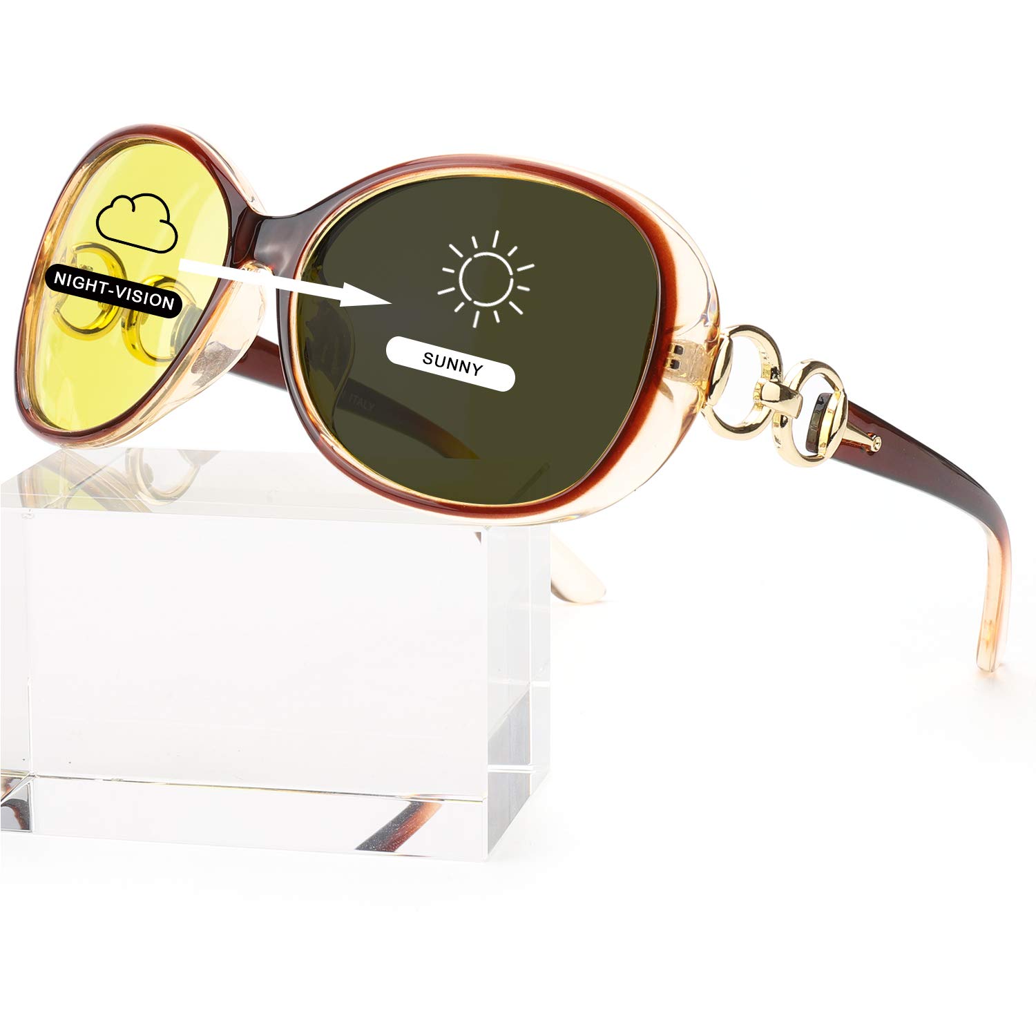 Women's Night-Driving Glasses - Brown M-image-24dce124-0099-4299-9e18-943133a12f6f-108861