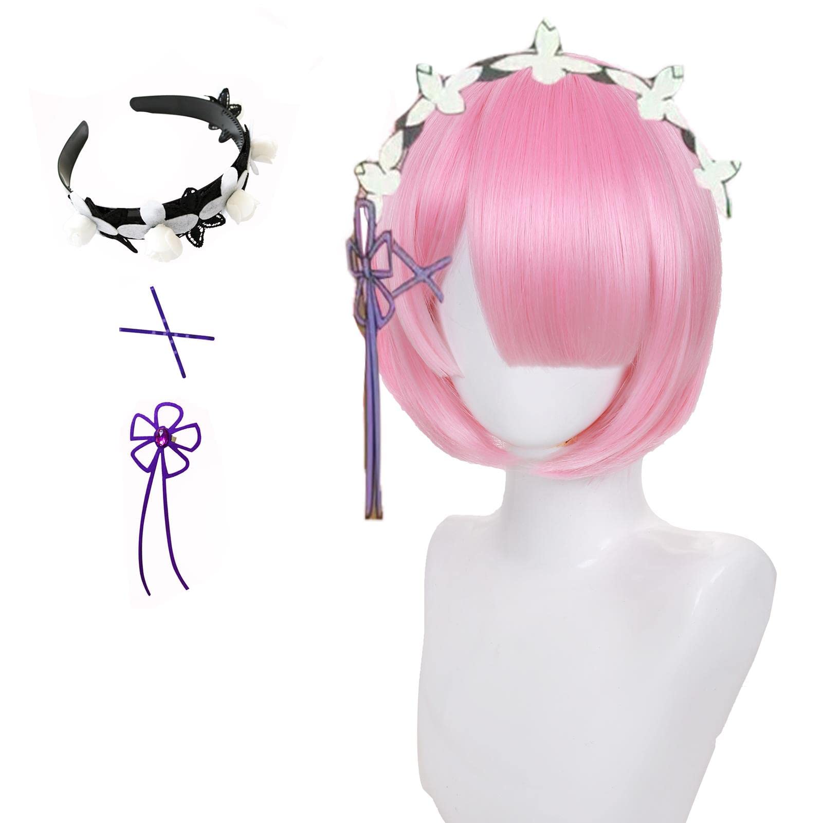 Anime Ram Cosplay Wig - Ram Style-image-88073480-32f2-45bb-9027-c760a0d14cf5-110101