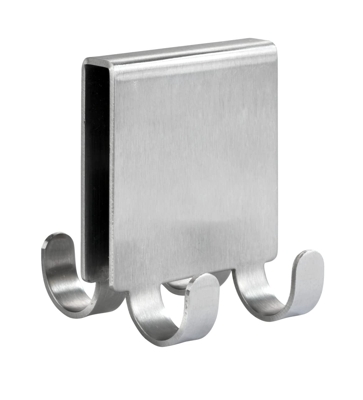 Double Shower Hooks for Screen with 4 Hanging Options - Stainless Steel Matte Finish, 5x6x7 cm-image-91b96e48-df54-4acf-8a6e-f4b9ba4d581c-67433