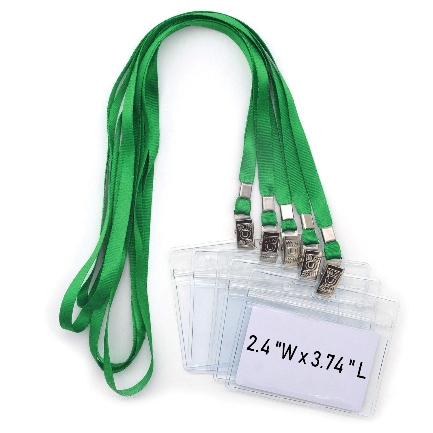 Lanyards & ID Holders 50pcs - Green 32 Inch-image-ecb33637-5068-4e53-bb30-efc85f96ae20-112912