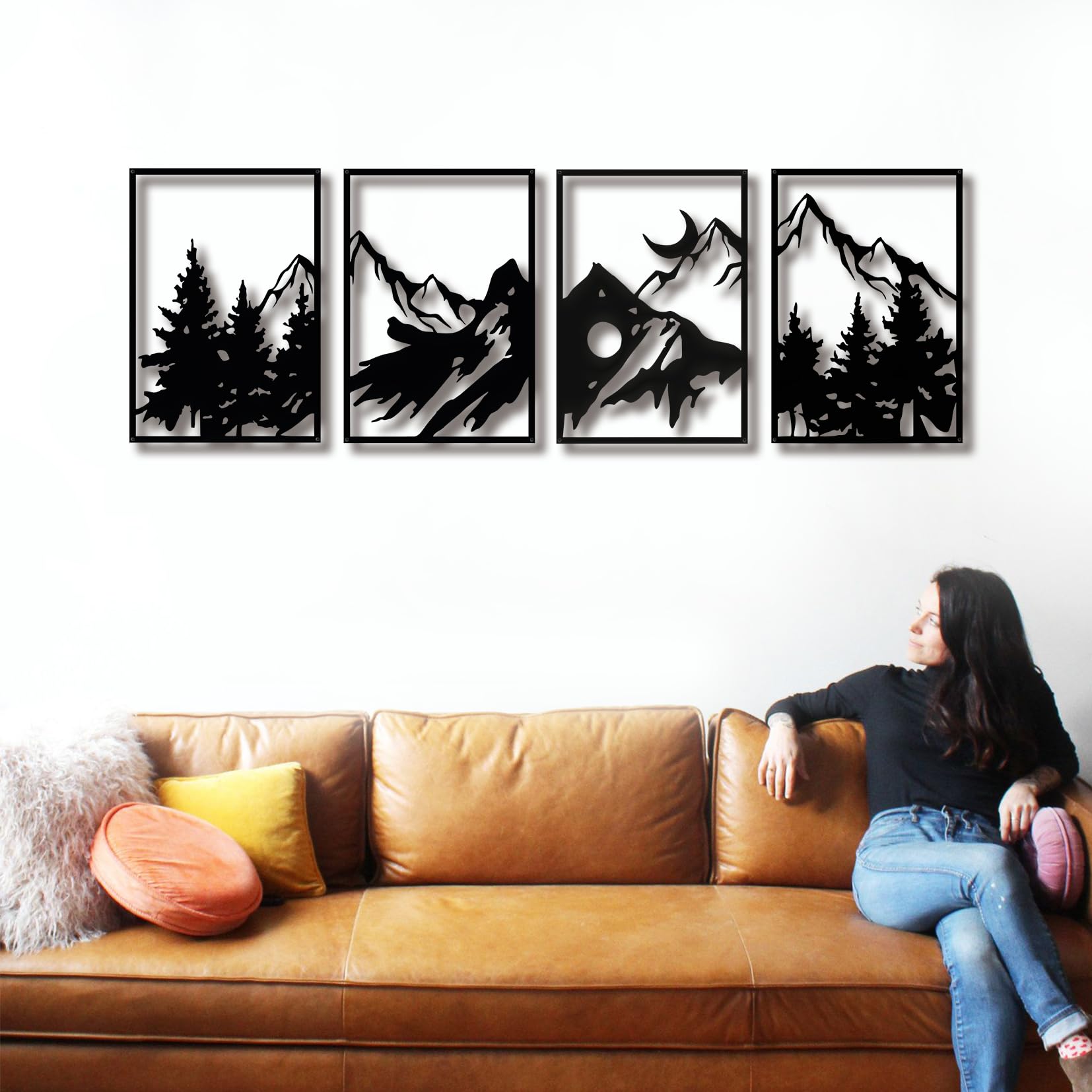 3D Metal Wall Art Set - Black Mountain Forest-image-ed8c5cb8-2a59-499a-82d9-fa4d690232cd-110192