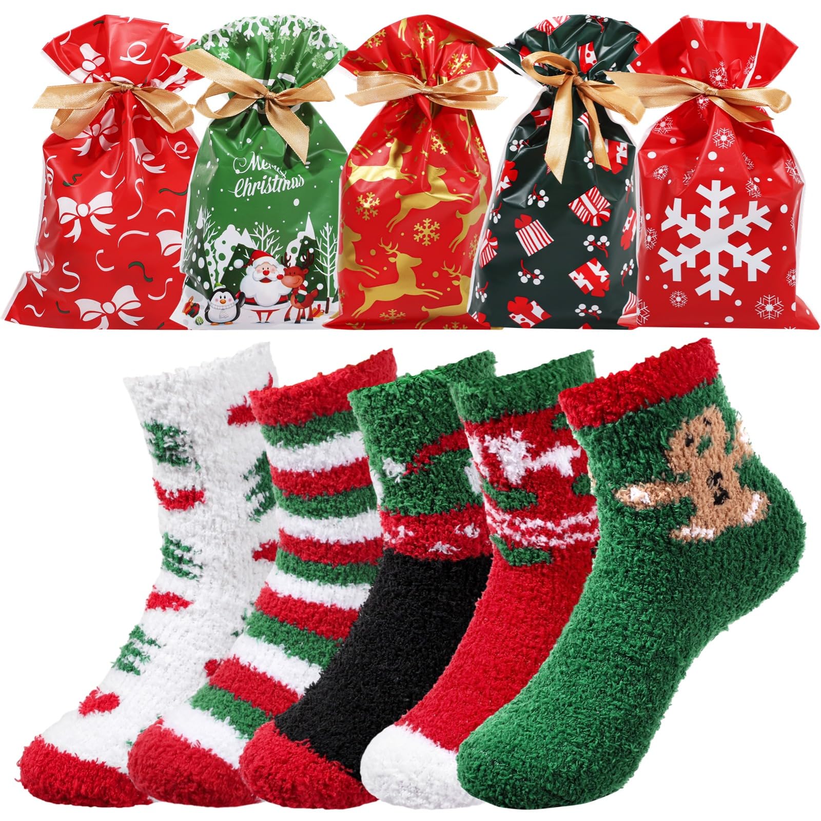 GEKMOR Pairs Women's Christmas Socks, Christmas Socks with Gift 5-image-eadeb8a5-9cab-47da-bcd0-3afaa21a75e2-54903