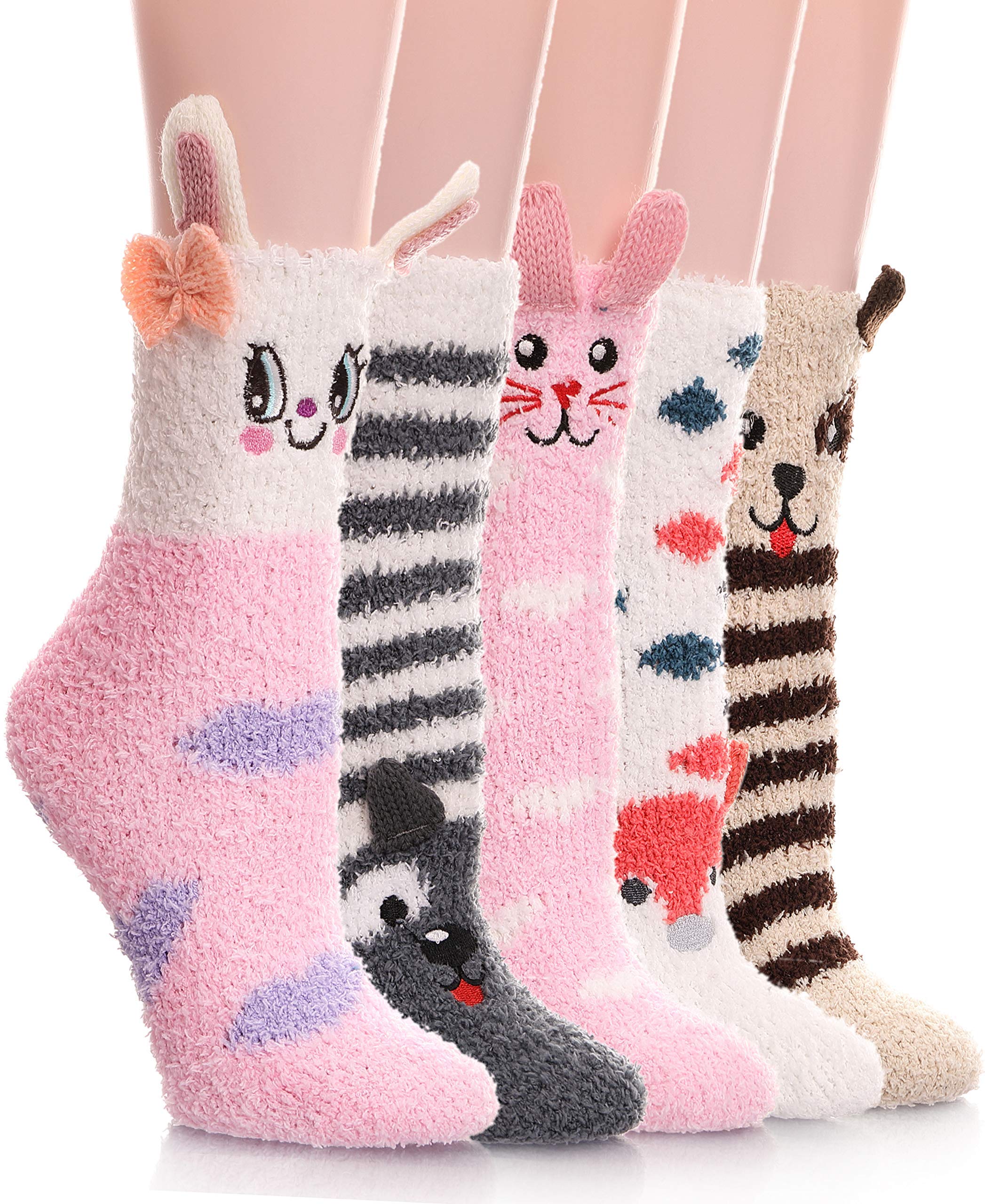 PROETRADE Womens Fluffy Slipper Socks Cabin Plush Soft Stocking B(5-image-9095025c-bd78-4450-82df-74d7c5924186-59127