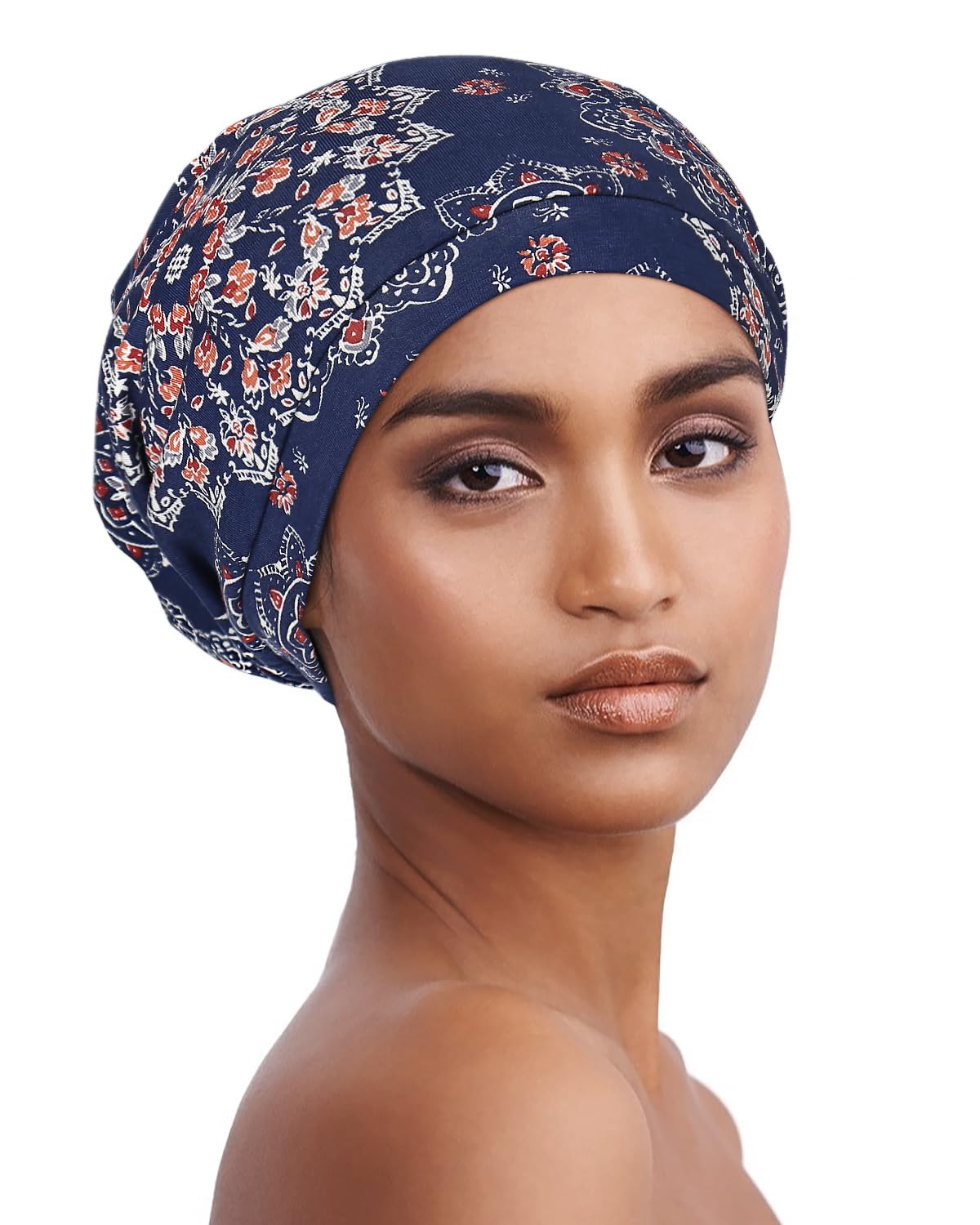 Women's Satin Sleep Beanie - Elegant Butterflies One Size-image-65fc918a-3668-4ce2-b472-f61870ad8c96-125354
