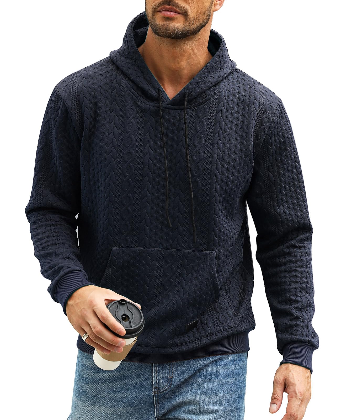 Men's Pullover Hoodie - Navy Blue M-image-c8aa7f19-9818-4c52-b687-f4d47b510b70-111876