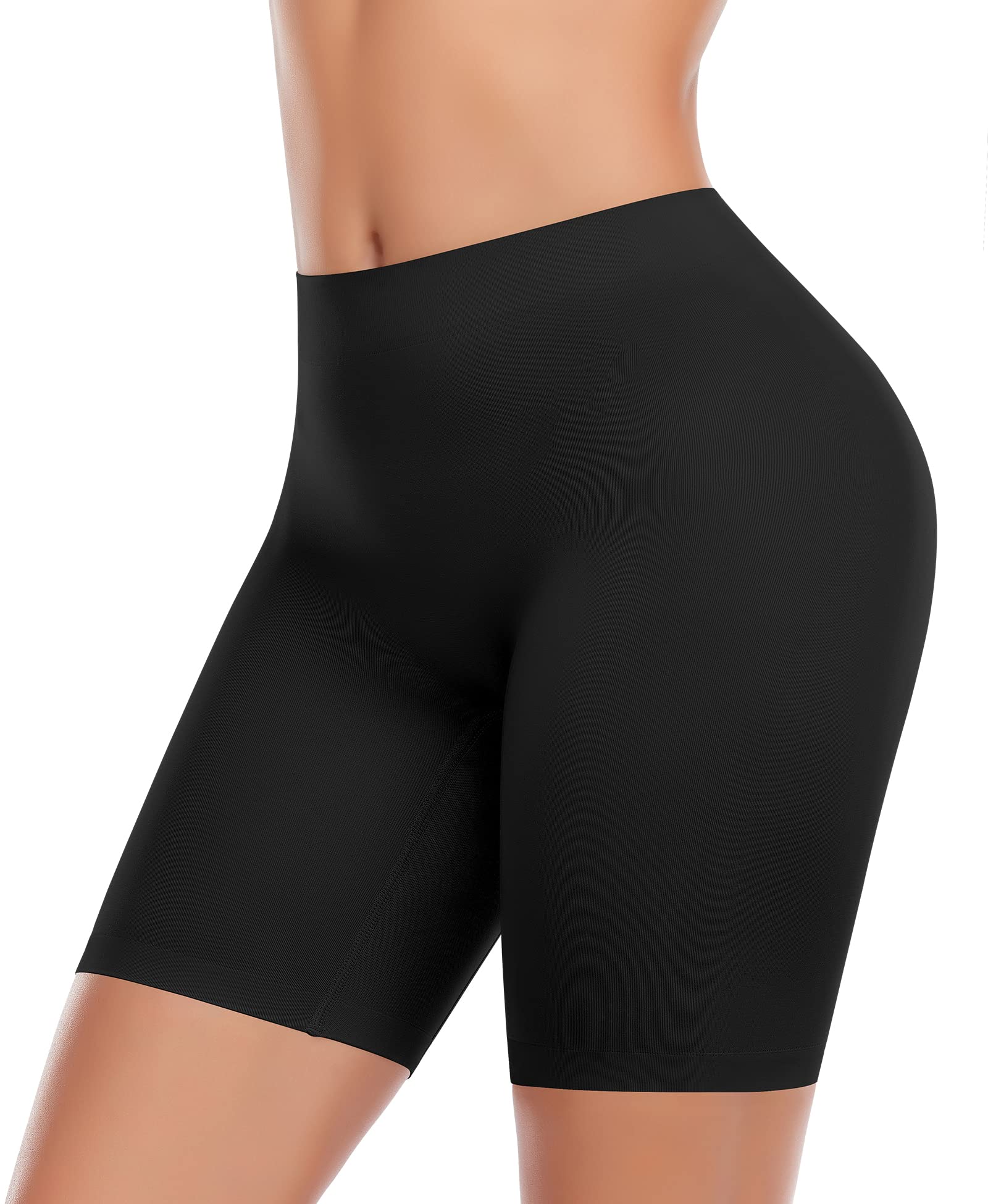 Women's Seamless Slip Shorts - Black XL-image-a5094bf1-dac8-40ca-a80d-ebaf9b7509c3-115079