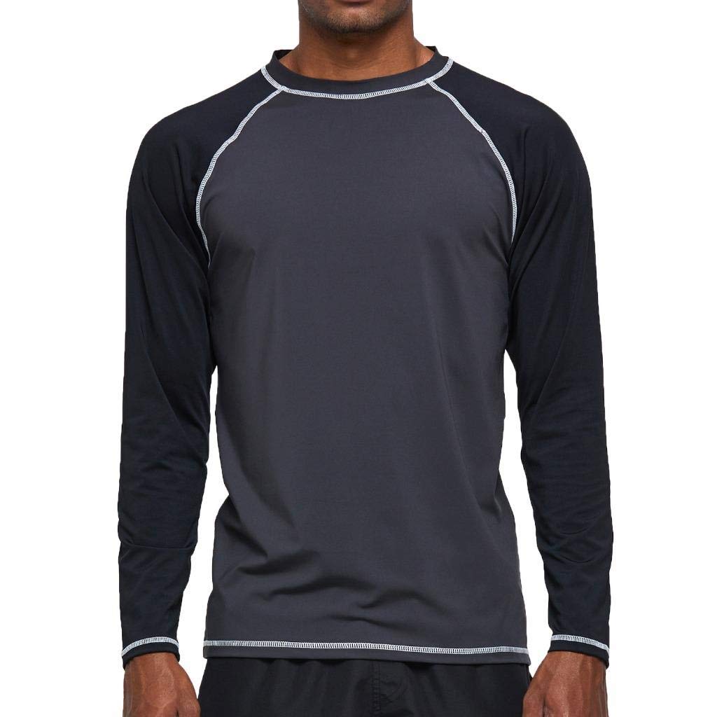 Men's UV Rashguard Top - Grey and Black 3XL-image-ab3d94e1-2c47-42cb-a067-bc2e4a43c8bf-108088