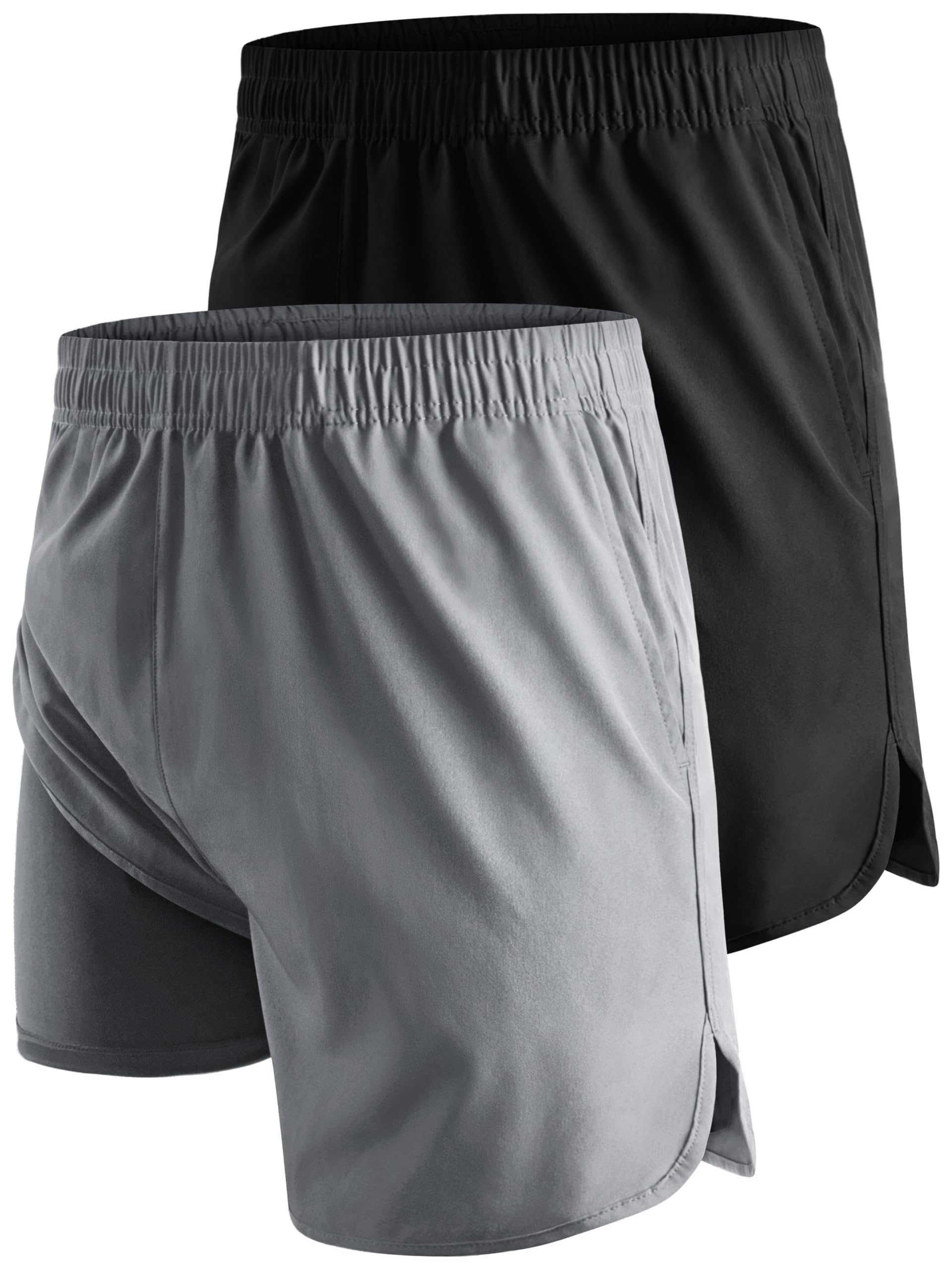 Men's 2-in-1 Running Shorts with Pockets - Multicolour2 M-image-5f72395f-5c15-48c9-a798-04a9f1852610-95091