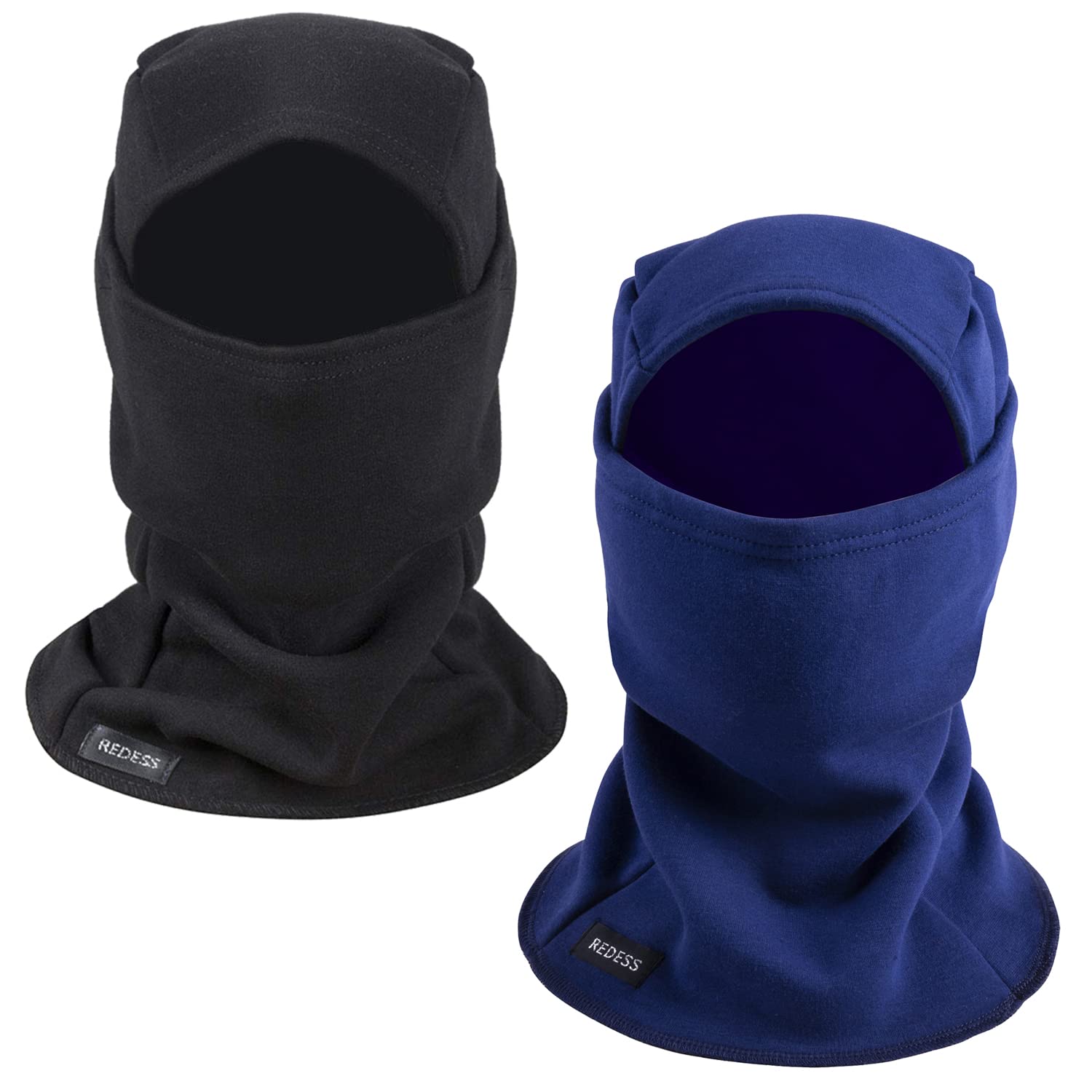 Fleece Balaclava Winter Sports Mask - Black+Navy One Size-image-73be8540-0386-46d3-bb7c-ad1bb9c52b1e-111180