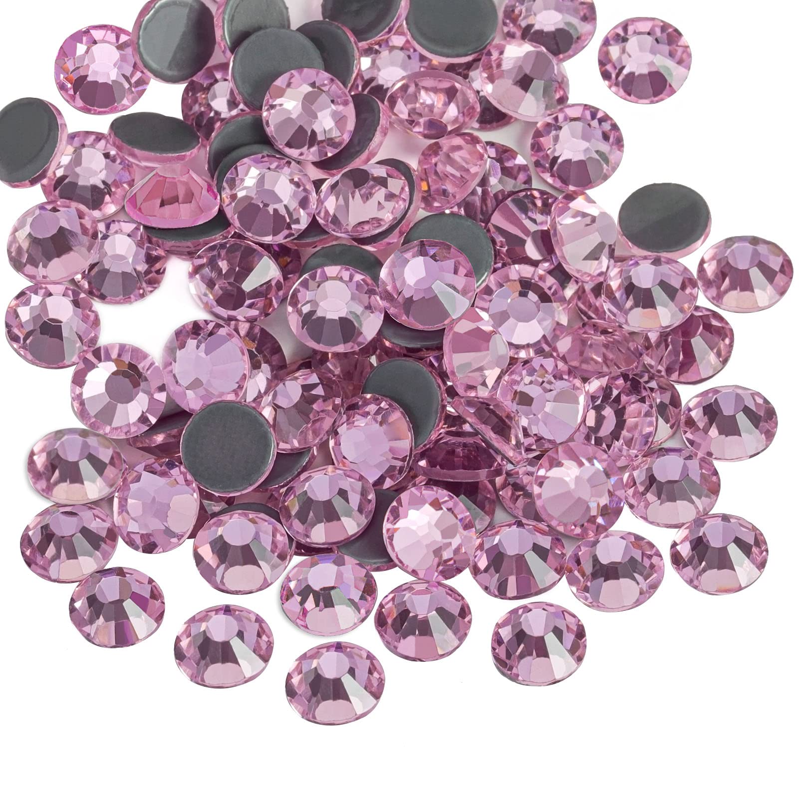Light Pink Hotfix Rhinestones, 288pcs Flatback Crystal for Crafts & Clothes DIY, SS30, 6.3-6.5mm-image-53abf163-6dd1-4151-8b57-fac54215610e-66664
