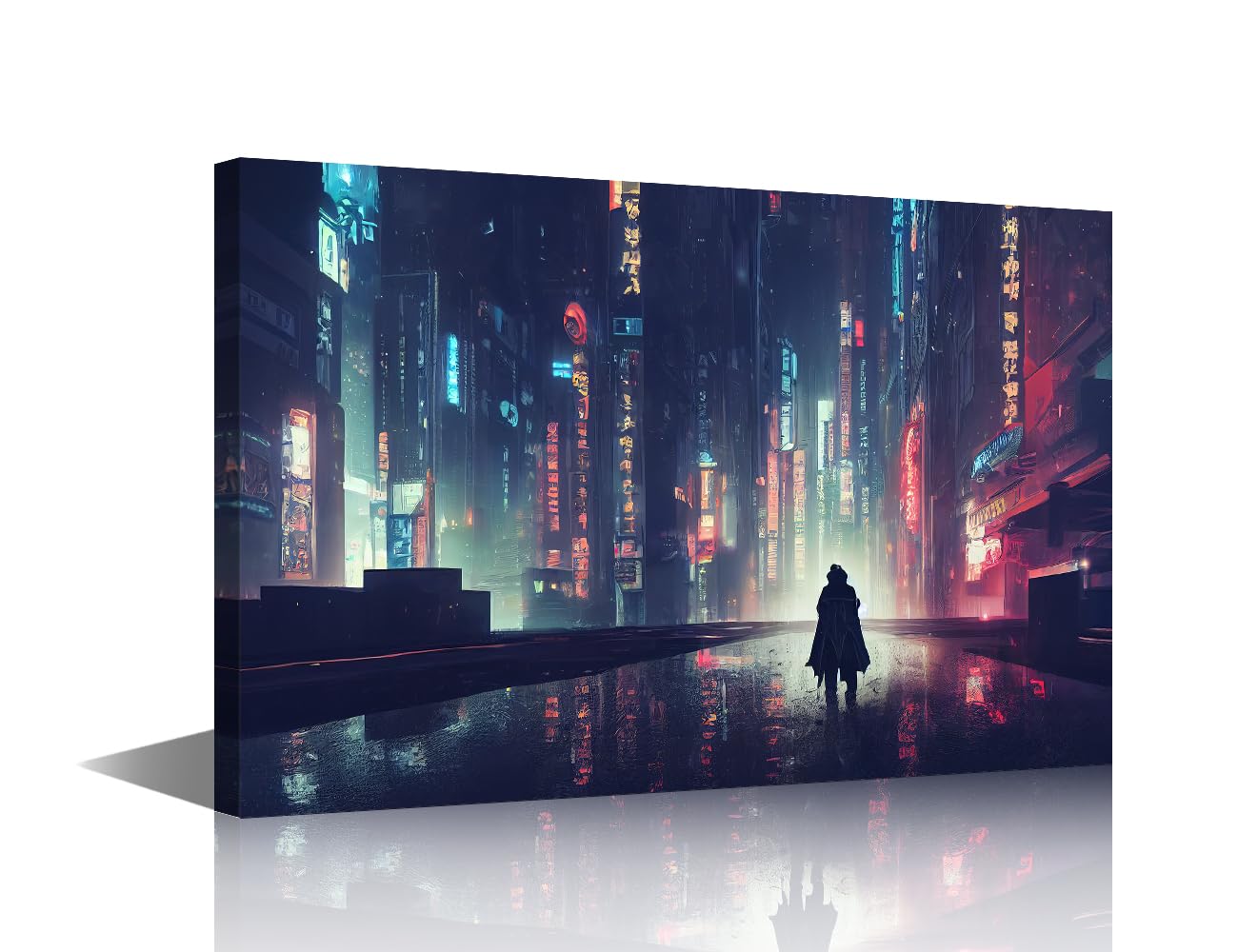 Cyberpunk City Canvas Wall Art - 24x16 in-image-e0d42627-a670-4d28-b9f3-6486b9666aa6-90324