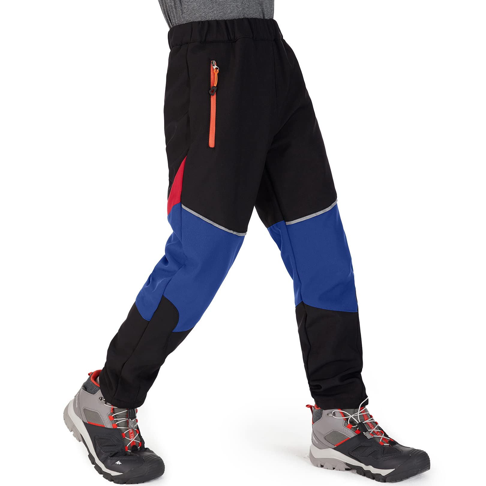 Kids Waterproof Fleece Trousers - Black/Dark Blue 4-5 Years-image-bd39fb18-bdfe-4be0-b849-83fb11e07692-109928