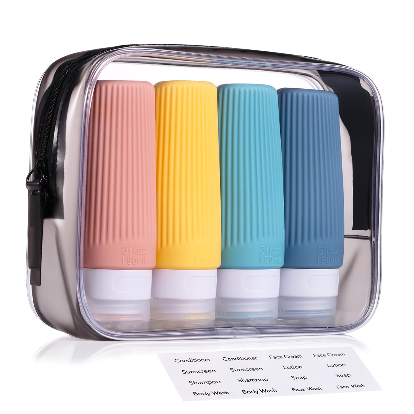 3oz Silicone Travel Bottles Set (4 Pack, Yellow)-image-bffe6f30-f894-4b62-8d0f-ba555e5c8549-55909