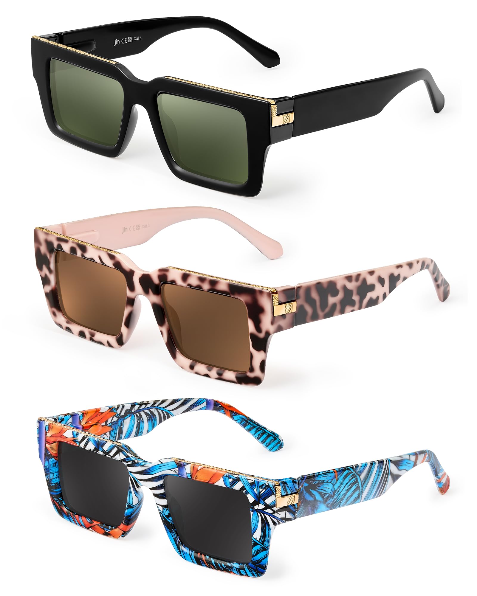 Rectangle Sunglasses UV400 - 3 Pack M-image-1465e25c-1832-4928-b7a0-879e813258b7-118662