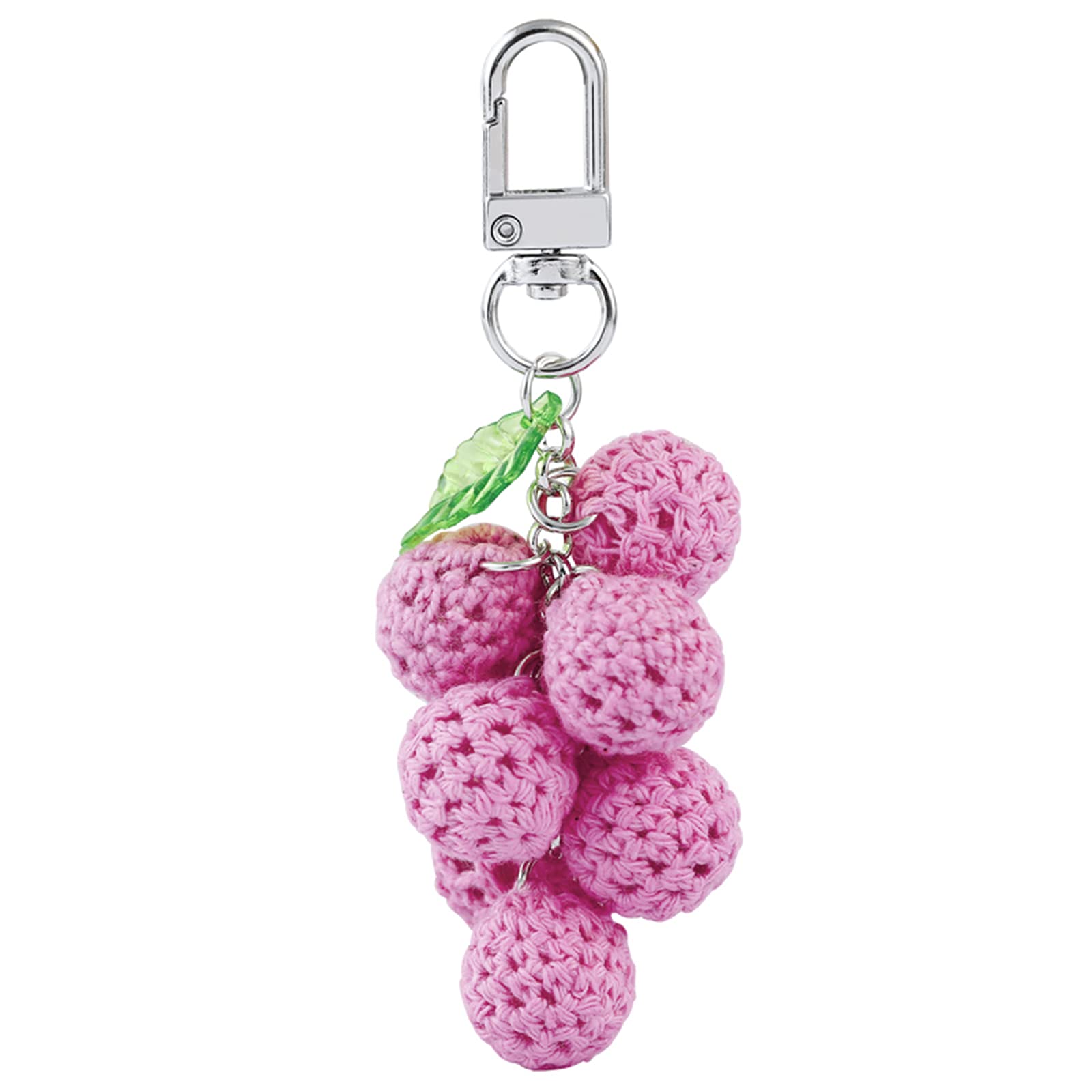 ZOONAI Women Girls Knitted Wool Grape Keychain Car Keyring (Pink)-image-33583016-d783-4475-b95f-f526428f712c-54768