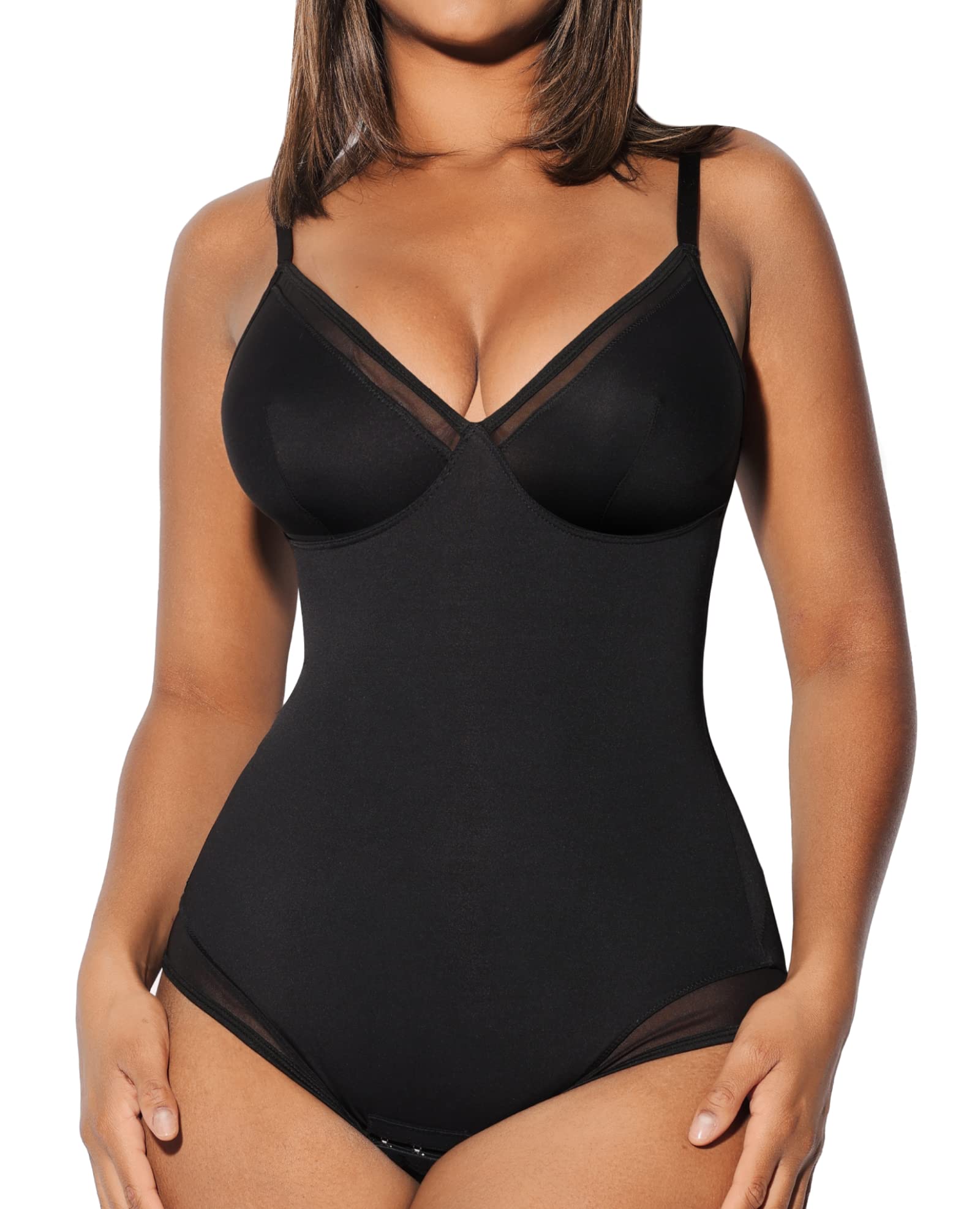Women's Mesh Bodysuit Shapewear - Black S-image-f190c605-f42f-4e63-ab22-f9222bfa86c4-113328