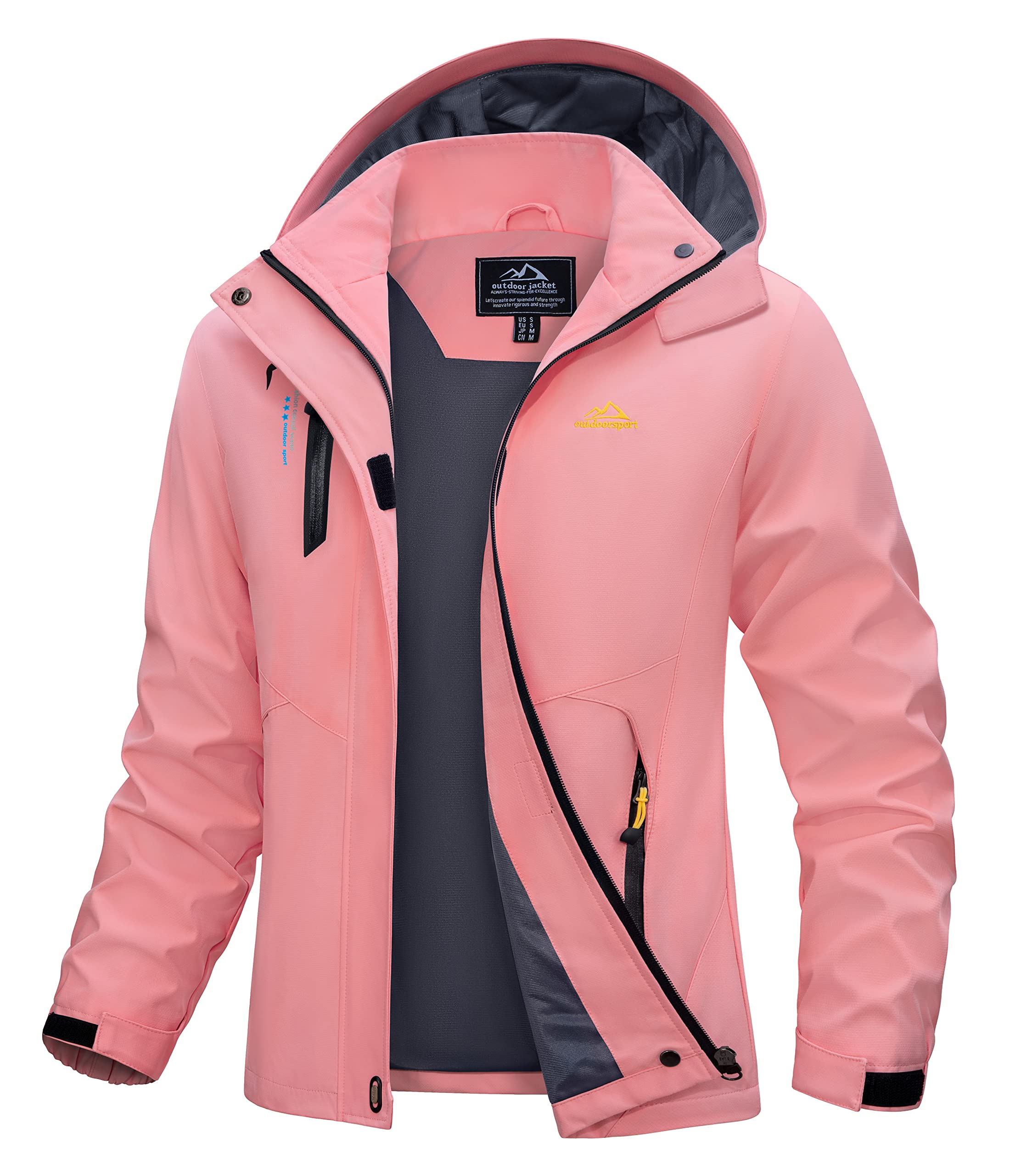 Women's Waterproof Jacket - Pink S-image-dec48149-b06b-43b5-a3a5-0263d1028ca2-103975
