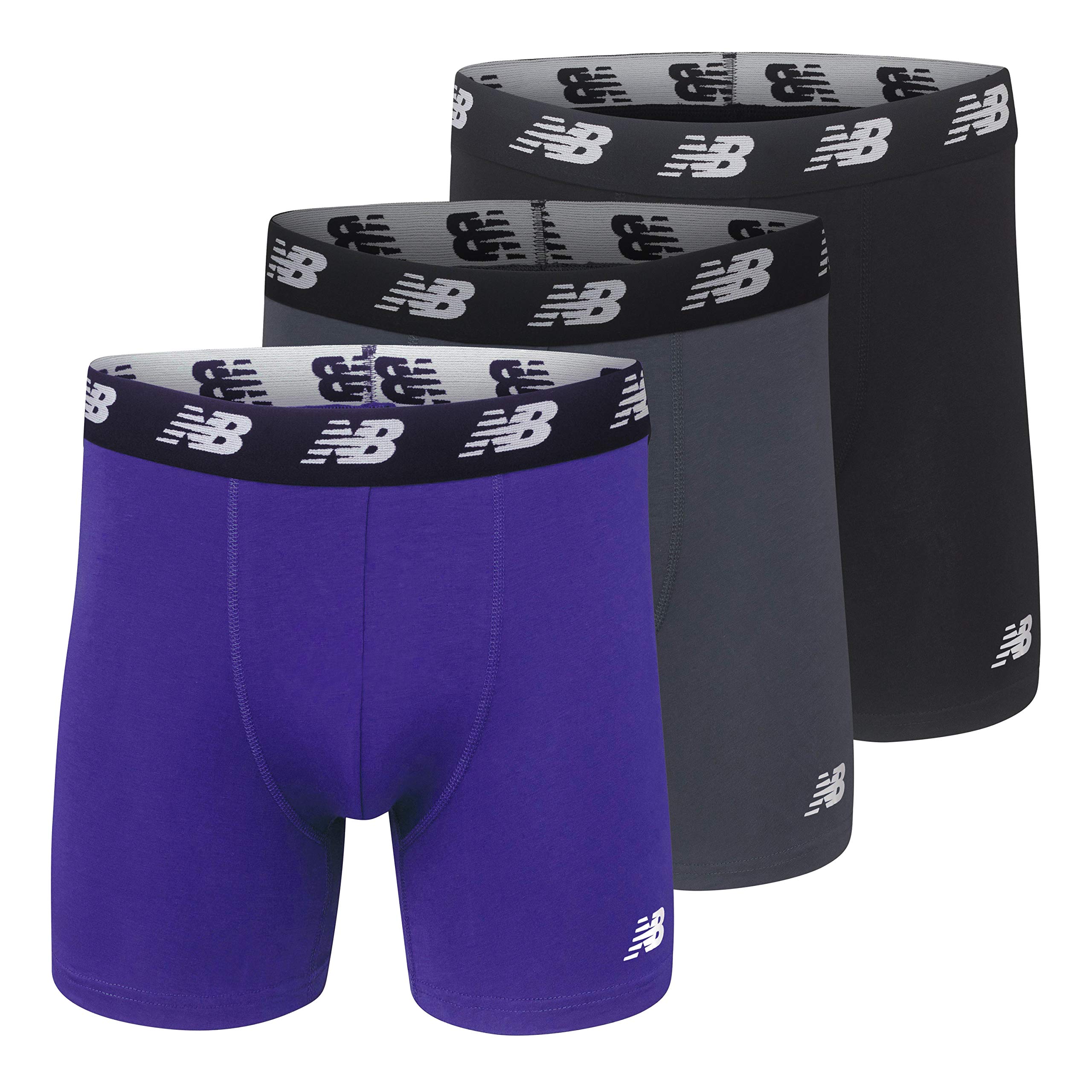 New Balance Men's Cotton Performance Boxer Briefs 3 Pack - Breathable Comfort & Support-image-c2f6e43a-c977-4464-9483-f7a2aef5532c-63781