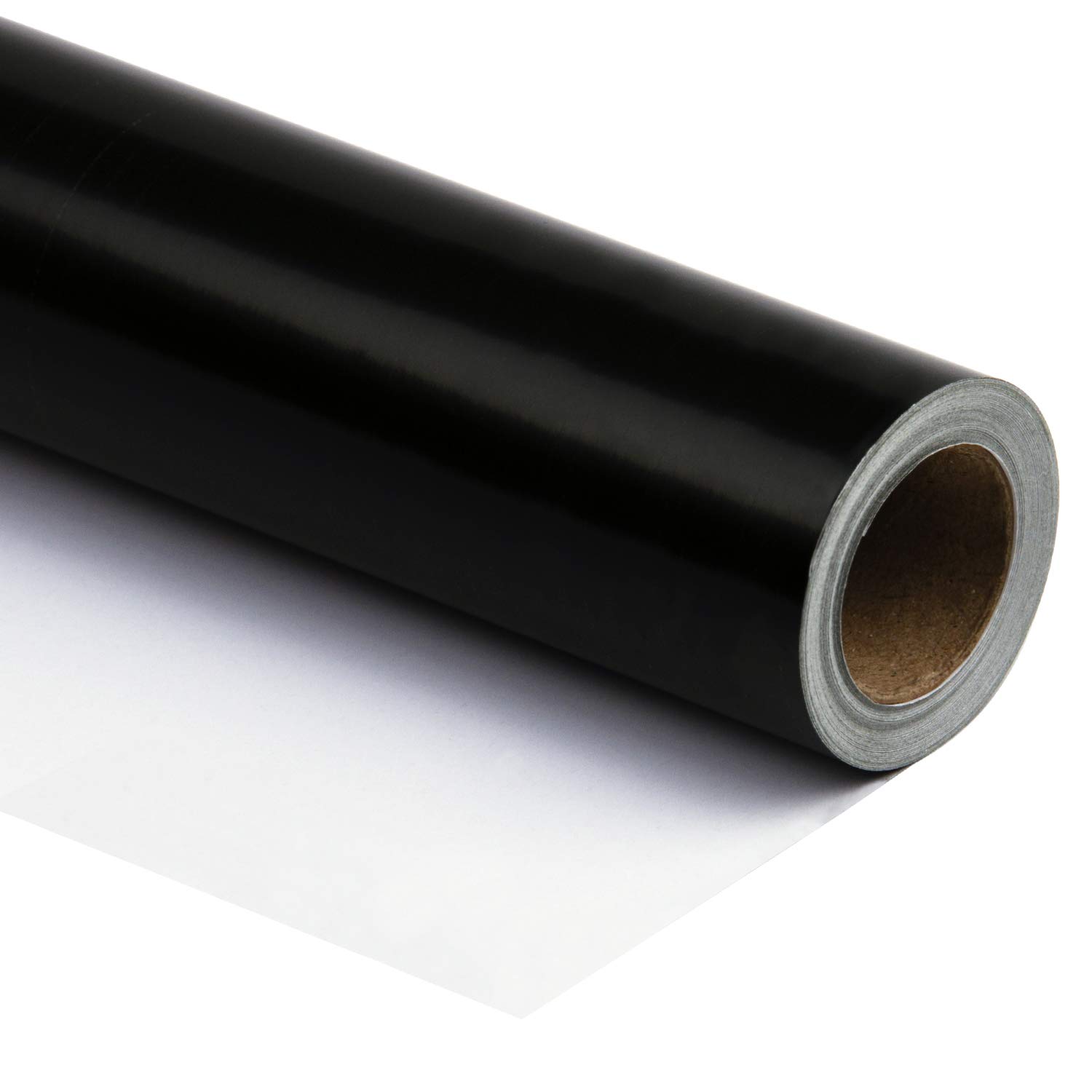 Glossy Gift Wrapping Paper 76cm x 10m - Black 1 Count-image-91adf355-f508-4f6e-b736-22c886af3d48-109086