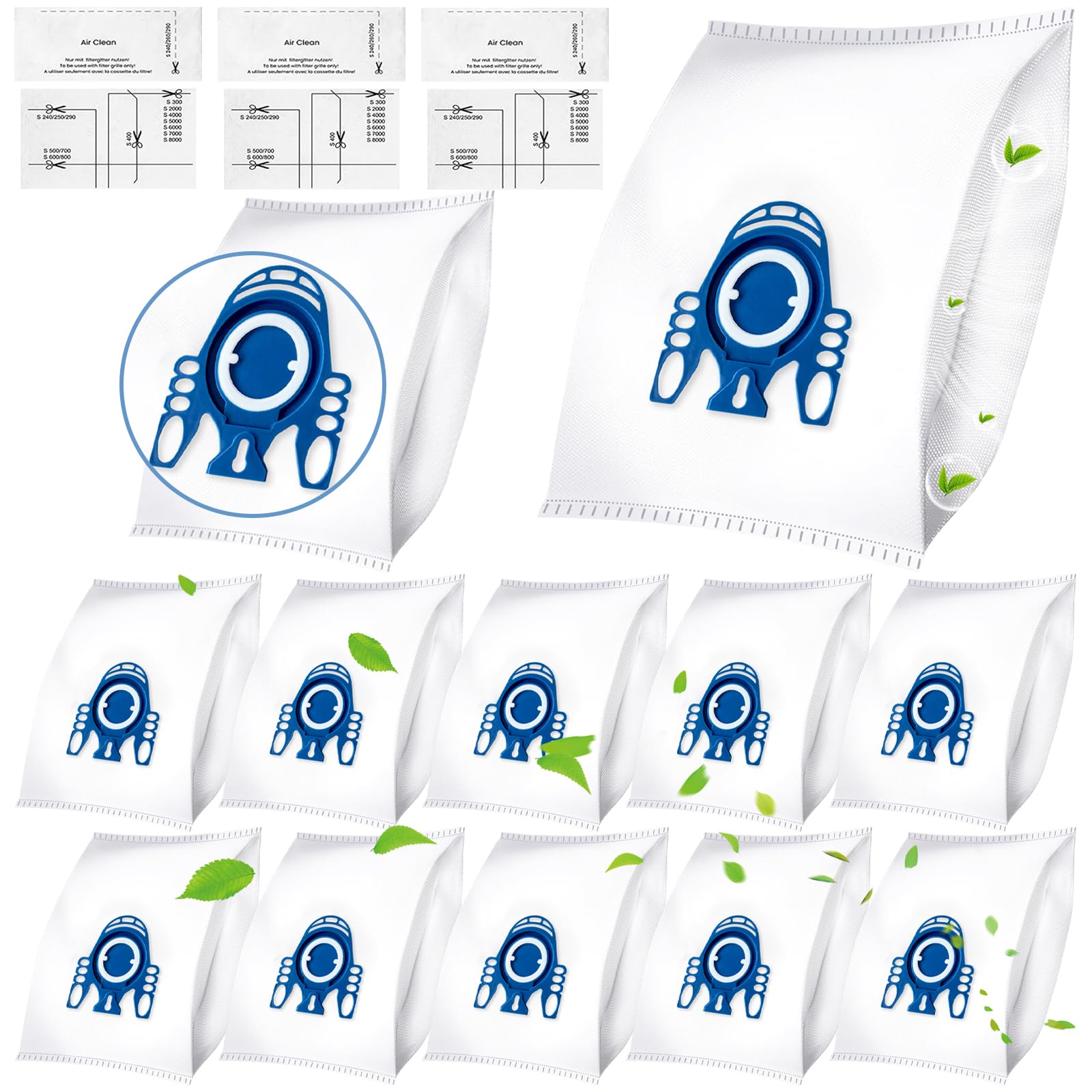 12 Pack Vacuum Cleaner Bags for Miele GN - Compatible with Classic C1, C2, C3, S2, S5, S8 Series-image-cdba25ac-492a-4fcc-8319-af0a6616bb02-45573