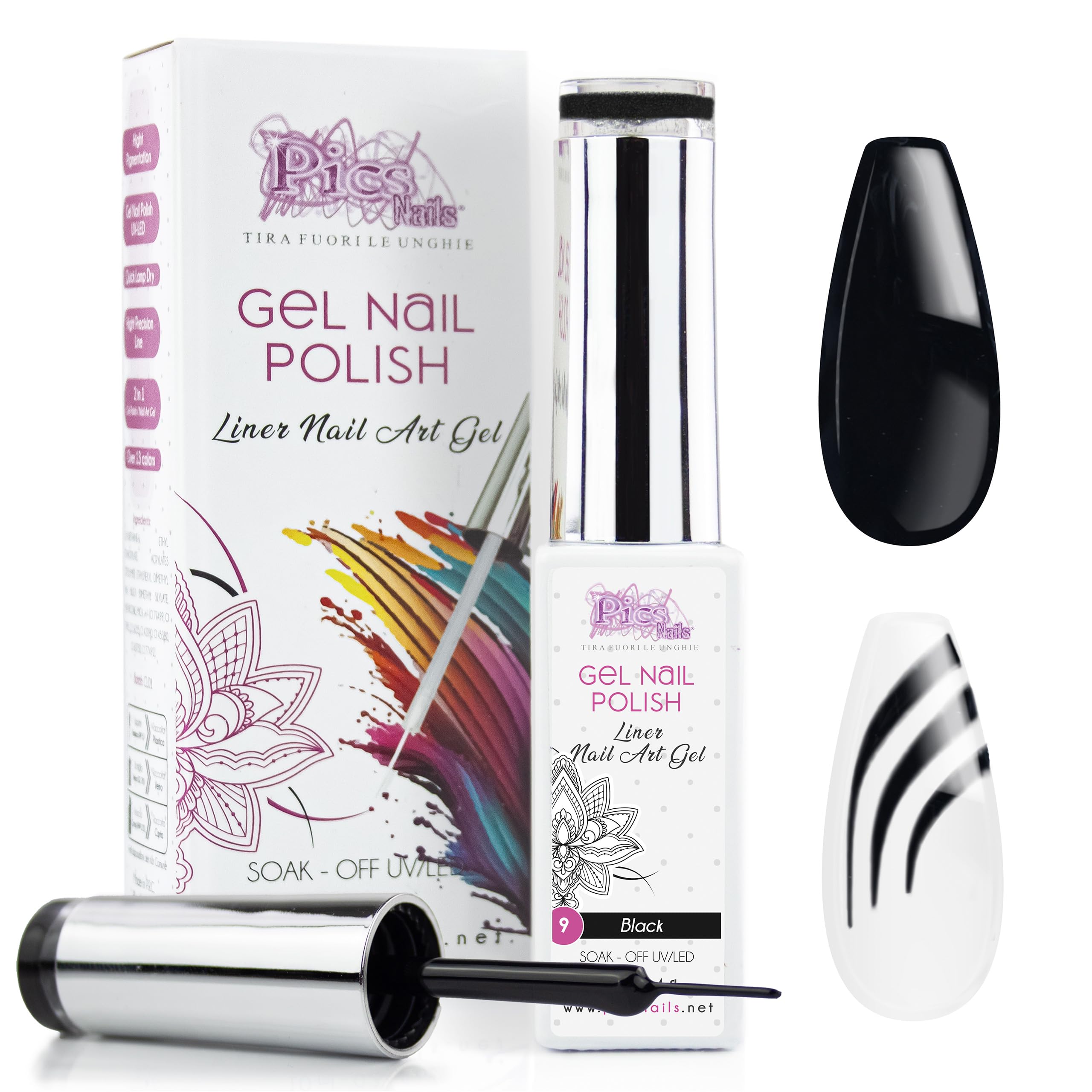 High Precision 10ml Black Gel Nail Polish for Art & French Manicure-image-a3280954-314d-47f6-867f-d1e50b70fa67-56098