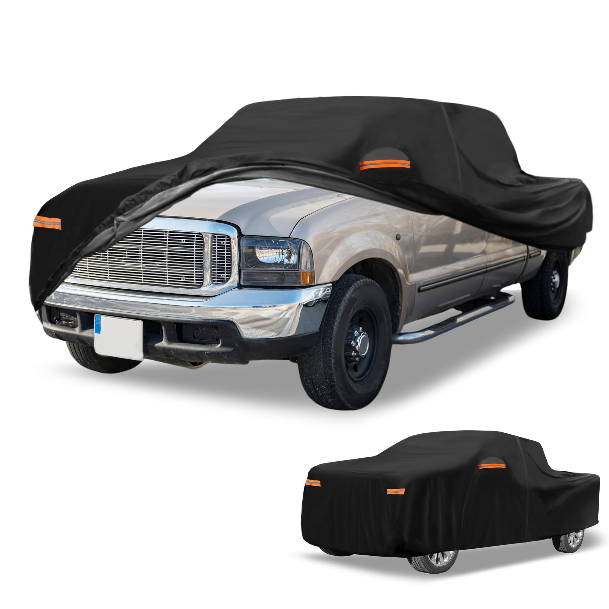 Truck Car Cover Waterproof UV Protection - Black Large-image-3c8b7902-2fdd-4354-8aac-b65d0380f839-119282