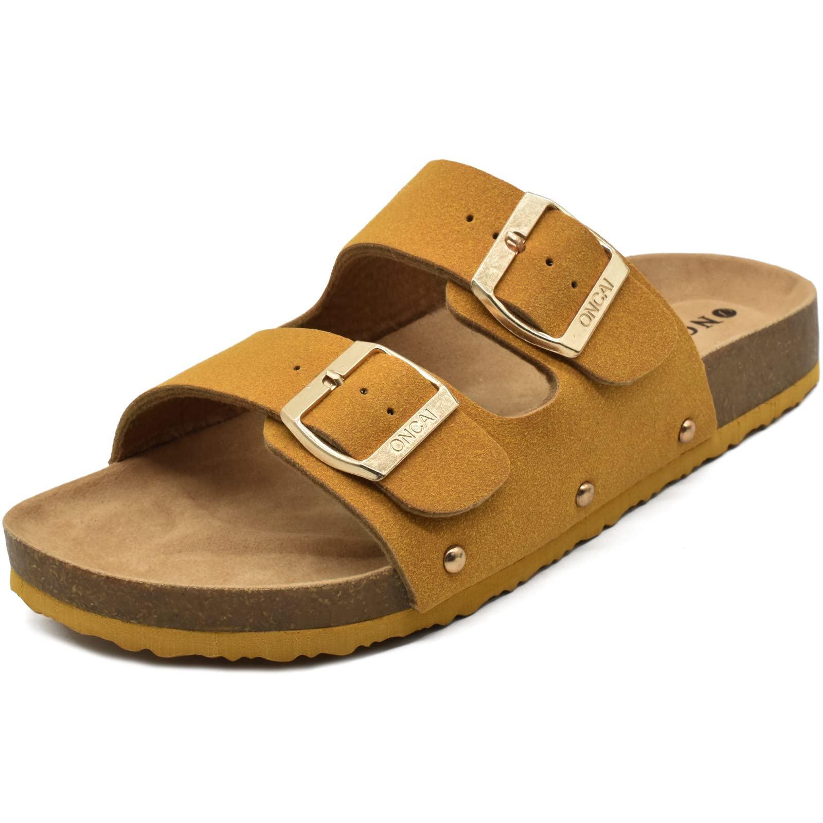 Women's Vegan Slide Sandals - Yellow UK 4-image-8acbcc59-ed80-449e-b857-3df22400df58-95044