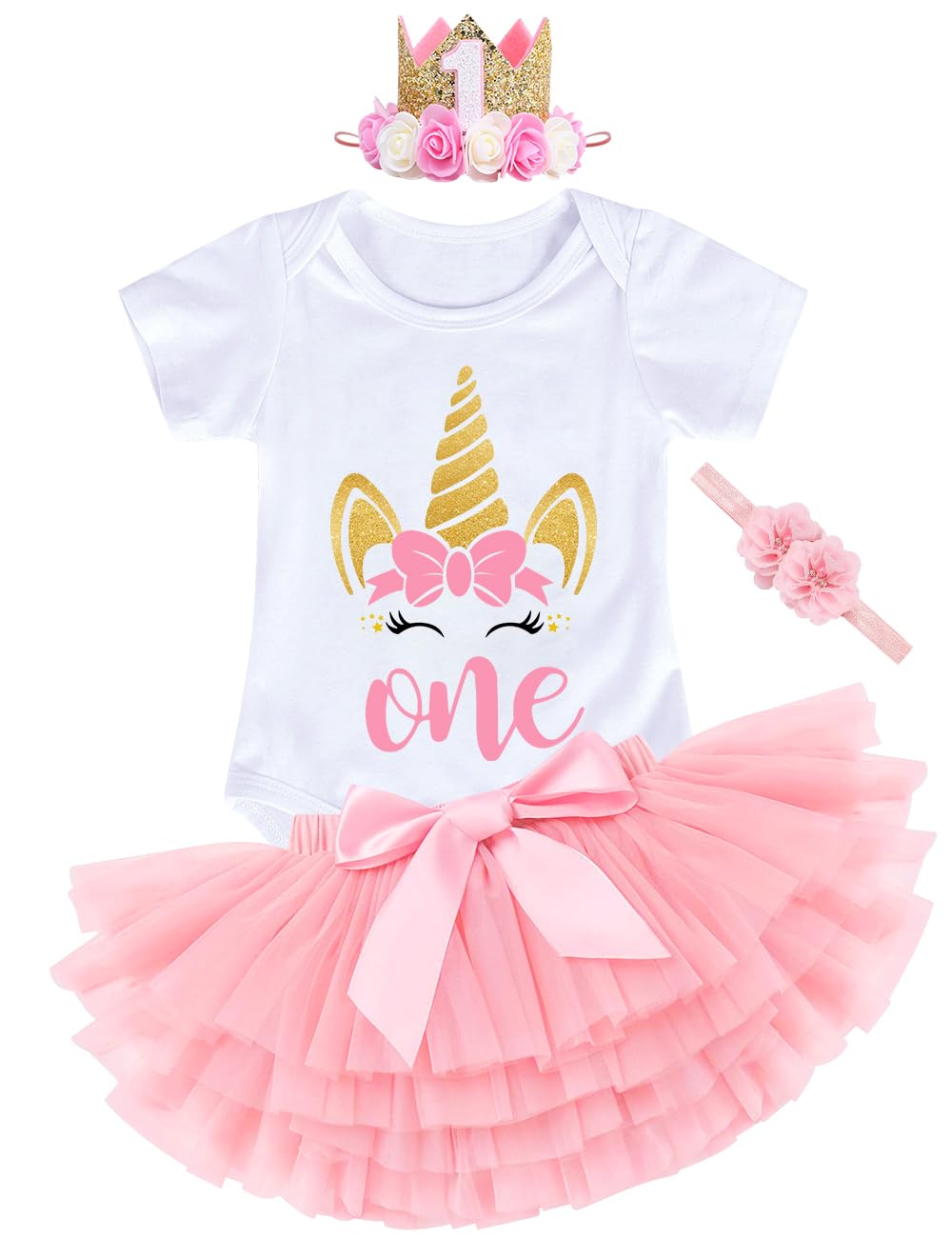 Baby Girl 1st Birthday Outfit - B-Unicorn 1 Year-image-76c2d9a0-b4e6-4986-802e-d1f36c2a998b-115746