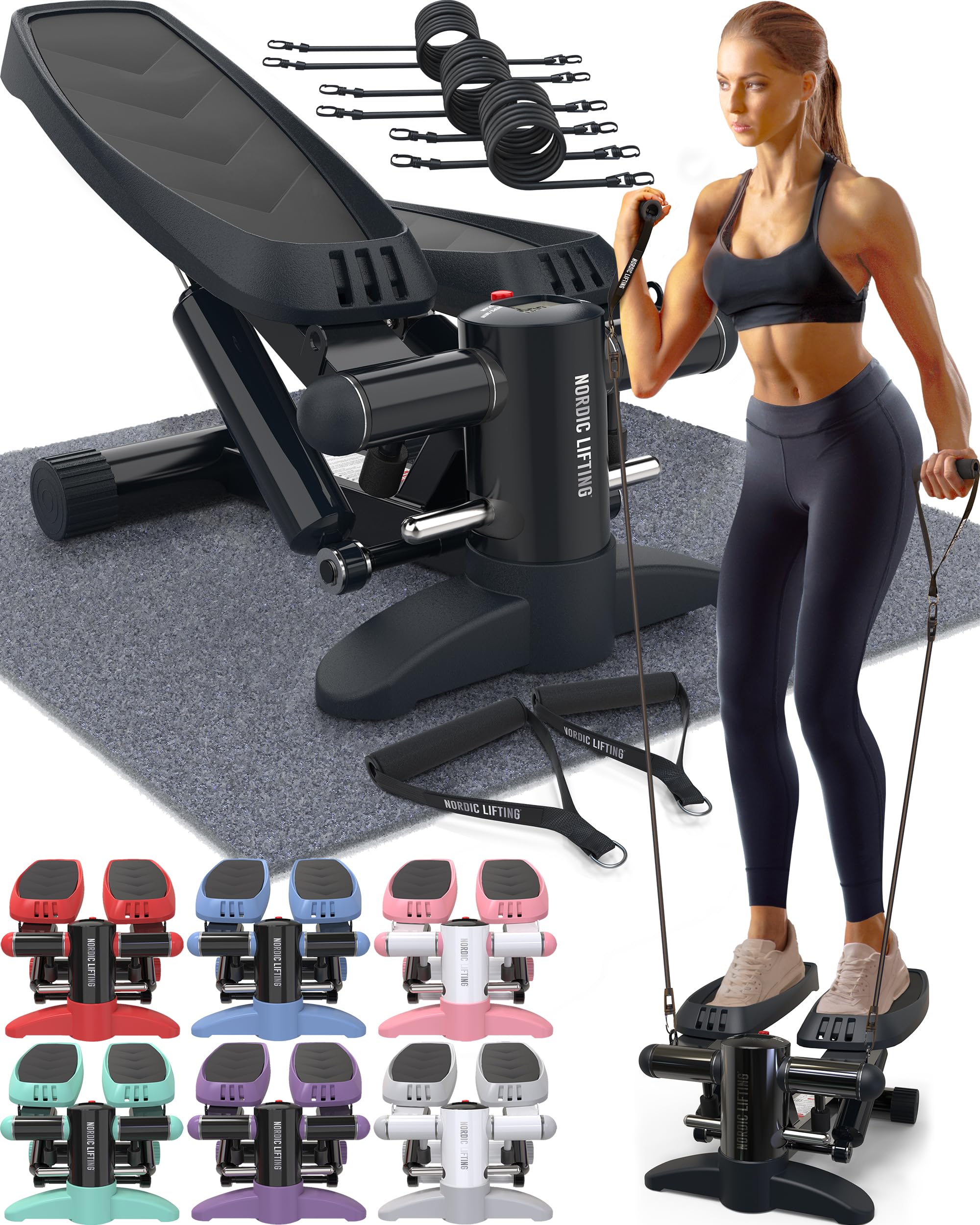 Mini Stepper with LCD & Bands - Serene Green-image-2b281ca7-06cd-4a3a-affd-0323c54ca77b-112078