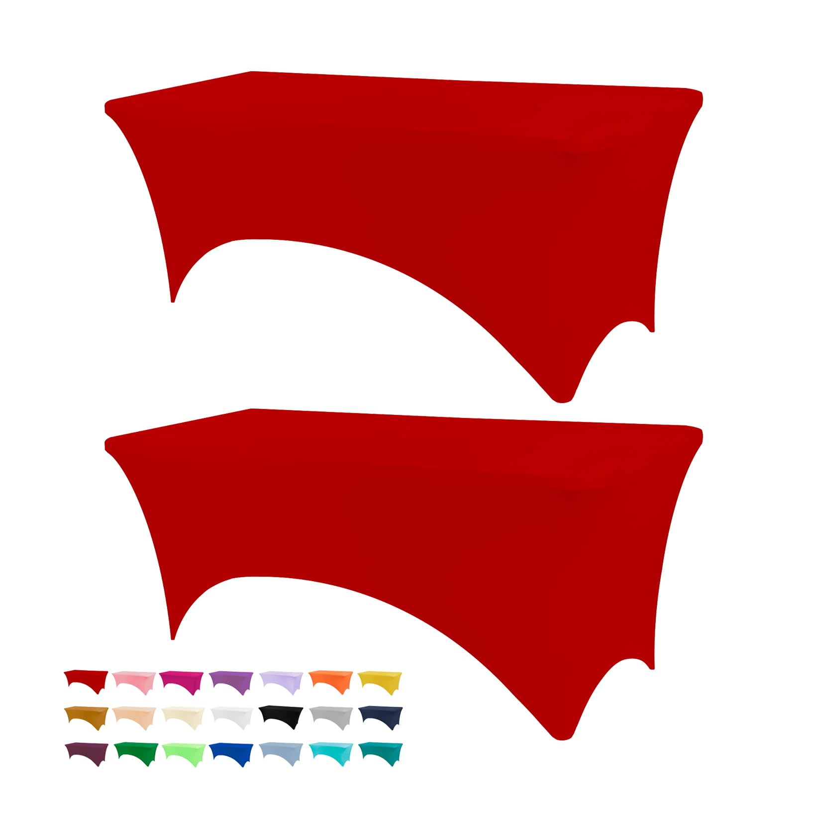 Spandex Stretch Tablecloth - Red 72 x 29.9 inch-image-93c0a2ef-52fd-40fc-b60f-2ce7cfa9d800-99738
