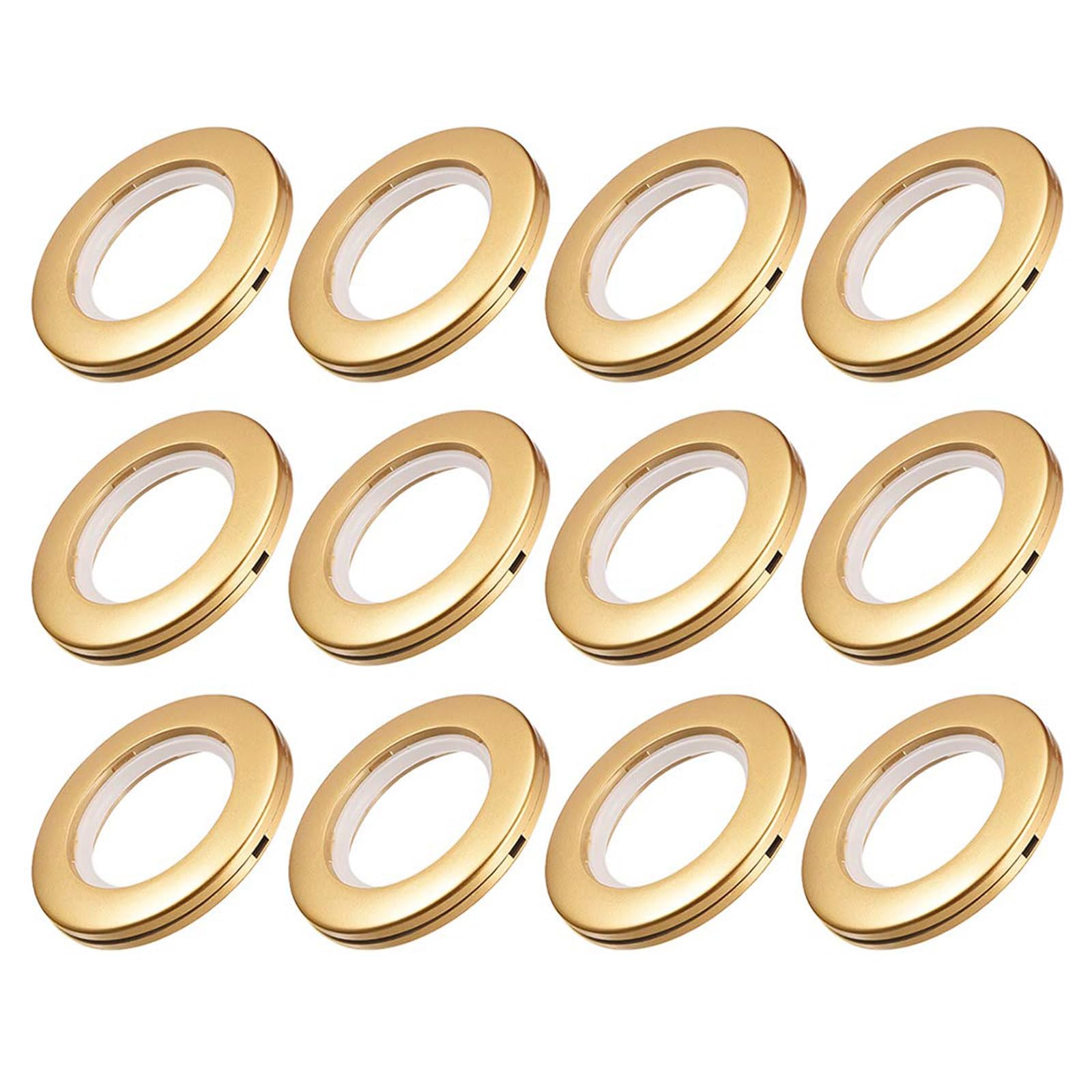 TA-VIGOR Curtain Eyelet Rings, Curtain Grommets Plastic 6Pcs 40mm Gold-image-da5417d1-b07b-475a-81c2-5d86174e86f1-56029