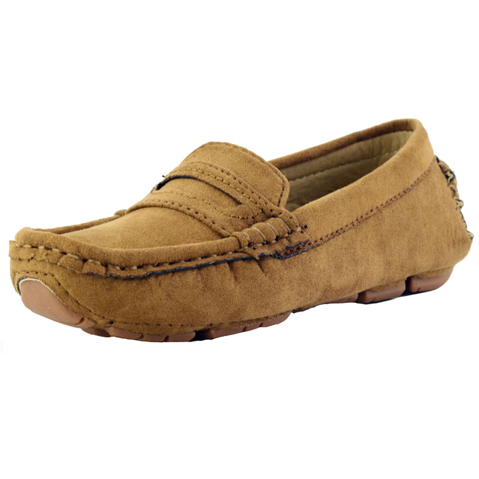 Kids' Suede Moccasins Slip-On - Brown UK 2.5-image-fdf88c89-a129-4a30-9d40-4920be872efe-109129