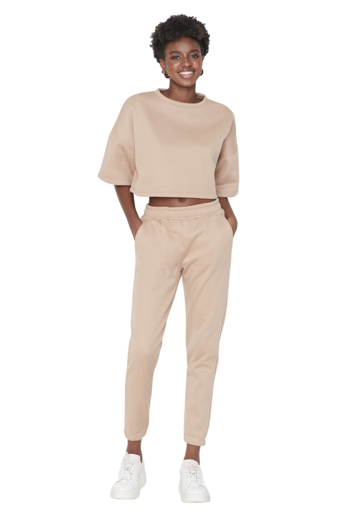 Women's Thick Knit Tracksuit Set - Beige XL-image-dc9557e9-37bc-4a40-ac54-c3bf28dcd83f-115056