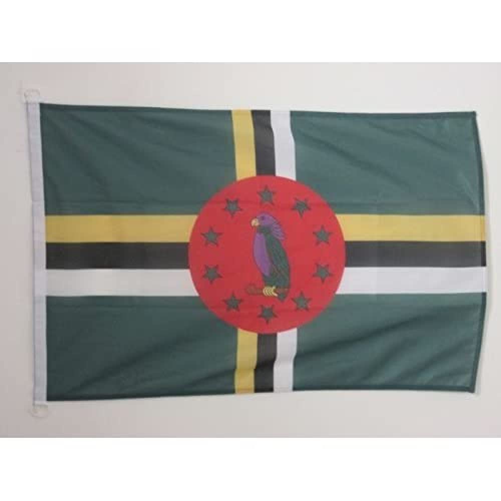 Dominica Flag 2x3 Ft - Outdoor Fade Resistant Banner with Rings - Vivid Colours-image-91bfe015-3987-4d47-8388-48b6a40570df-56152